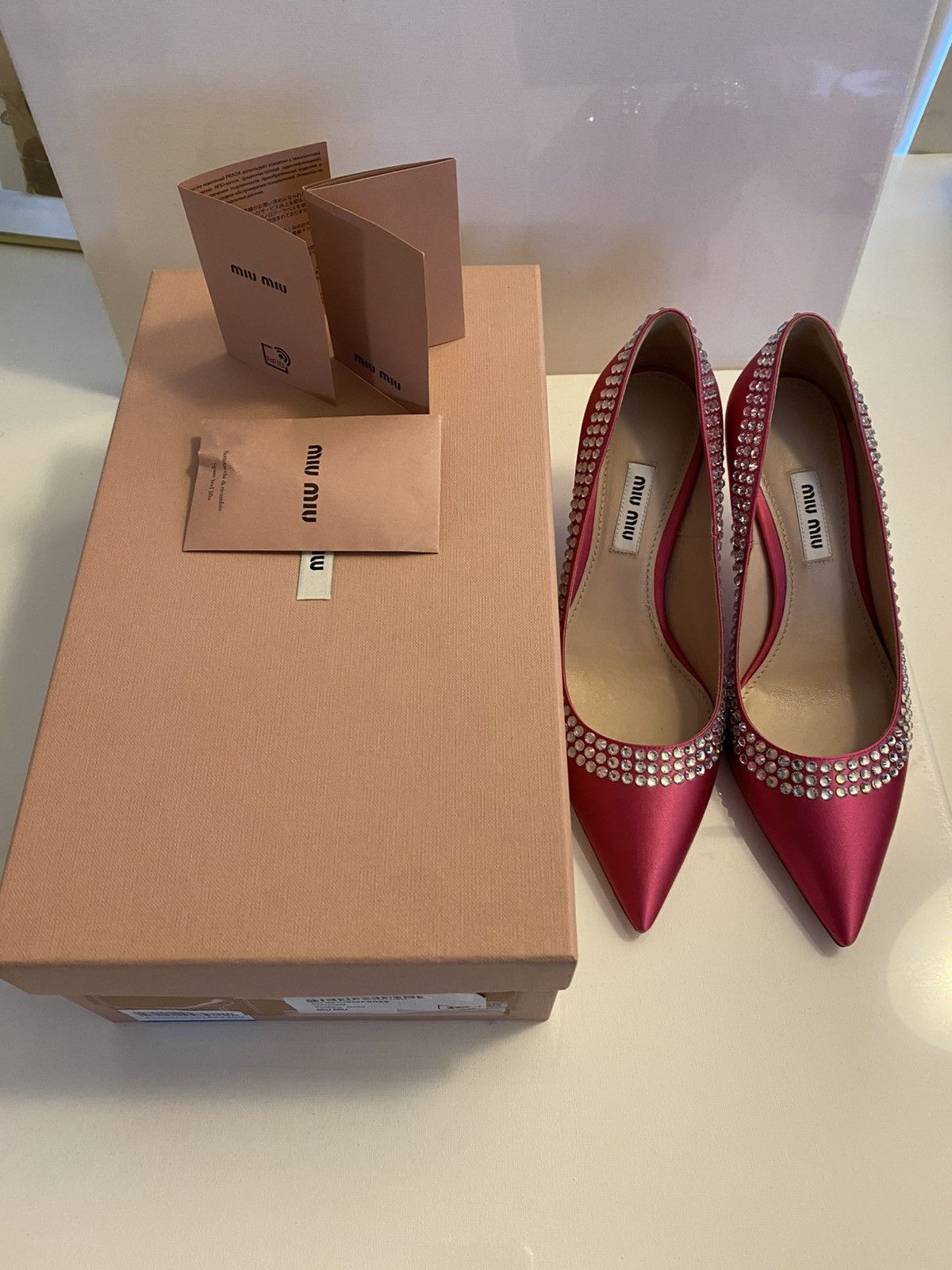 Miu Miu Miu Miu Pink Heels Size US 5 / IT 35 - 9 Thumbnail