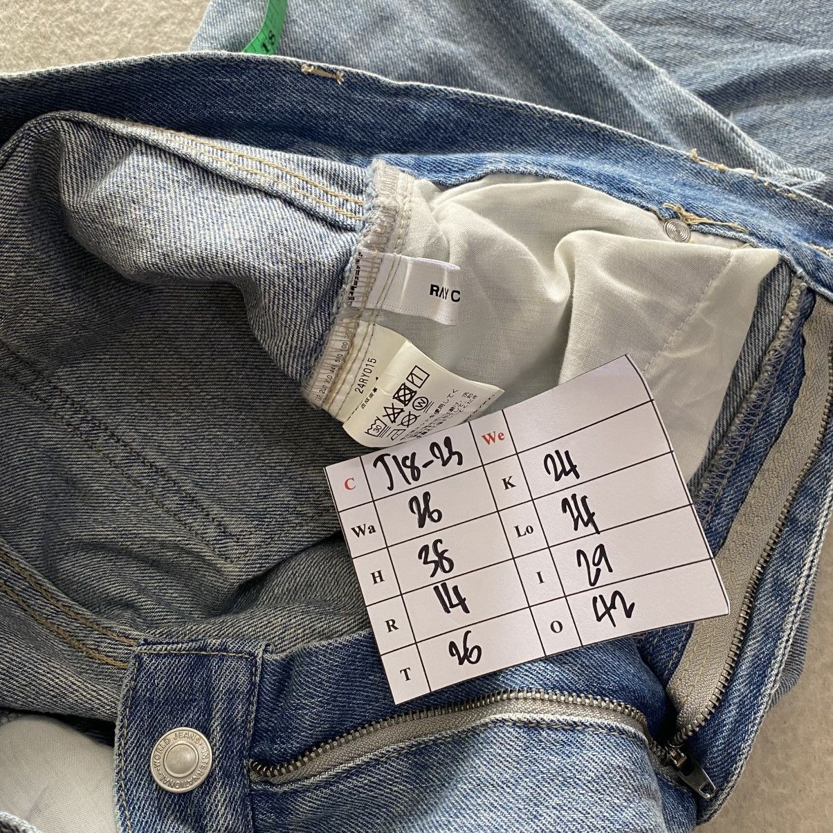 Hysteric Glamour × If Six Was Nine × Le Grande Bleu (L.G.B.) Ray Cassin Baggy Wide Jeans w26 Size 26" / US 2 / IT 38 - 13 Thumbnail