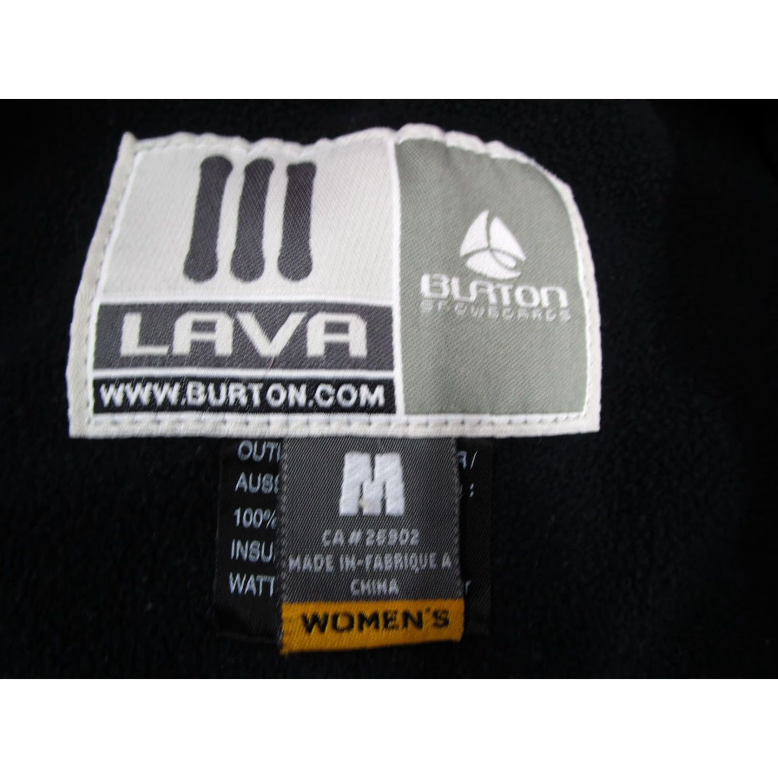 Burton Burton Lava Vest Womens Medium Red Black Insulated Snowboard Fleece Lined Puffer Size M / US 6-8 / IT 42-44 - 2 Thumbnail