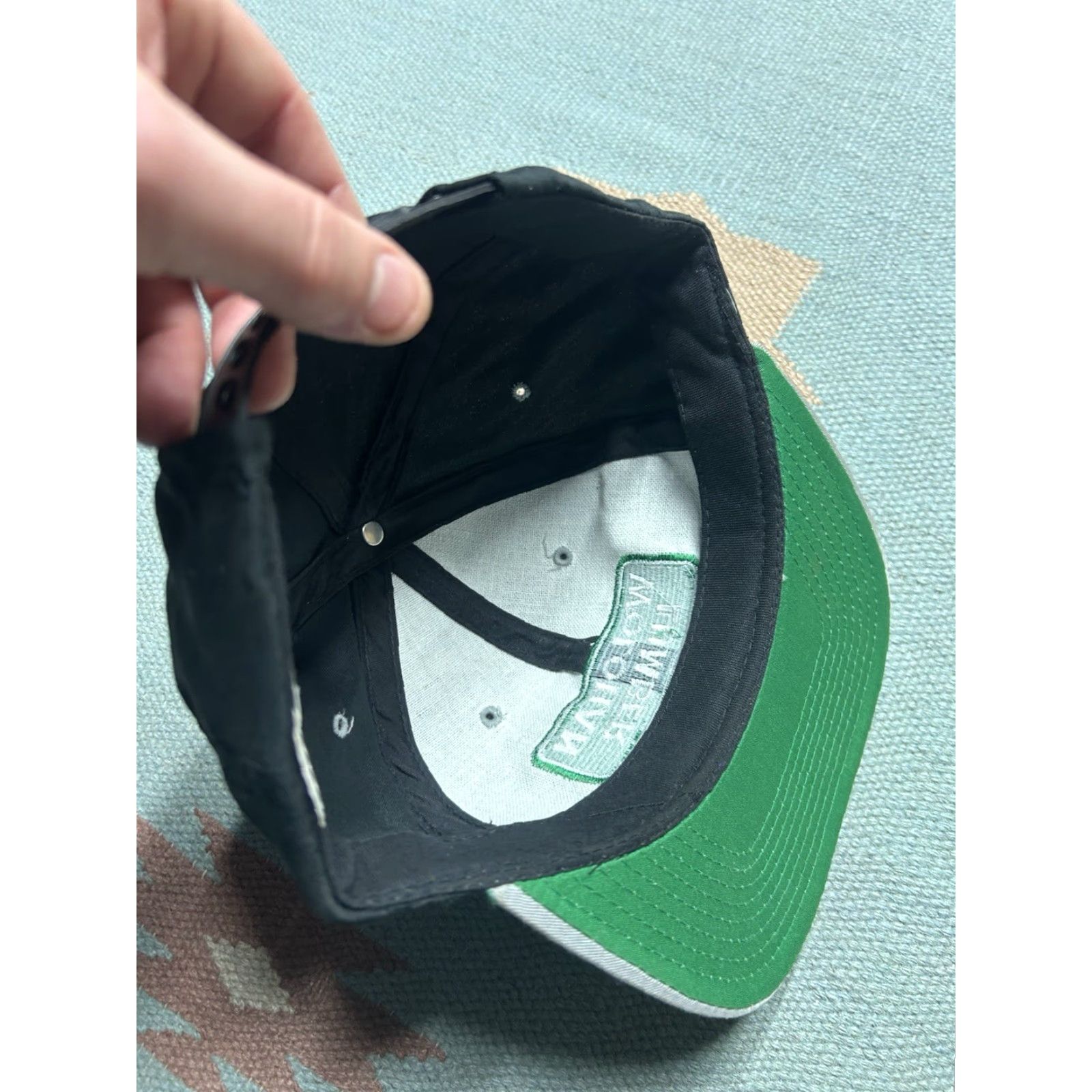Vintage VINTAGE Yupoong SnapBack hat cap Black embroidered adjustable Michigan Mens Cap Size ONE SIZE - 6 Thumbnail