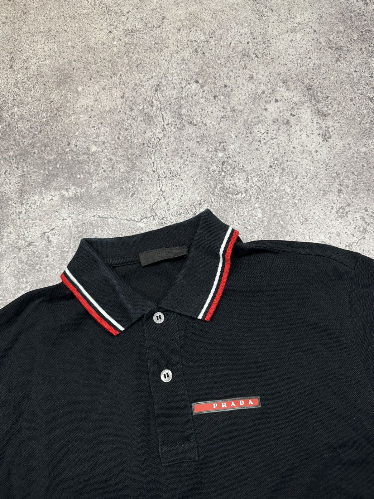 Prada Prada Red Tab Polo T Shirt Black Size US S / EU 44-46 / 1 - 3 Thumbnail