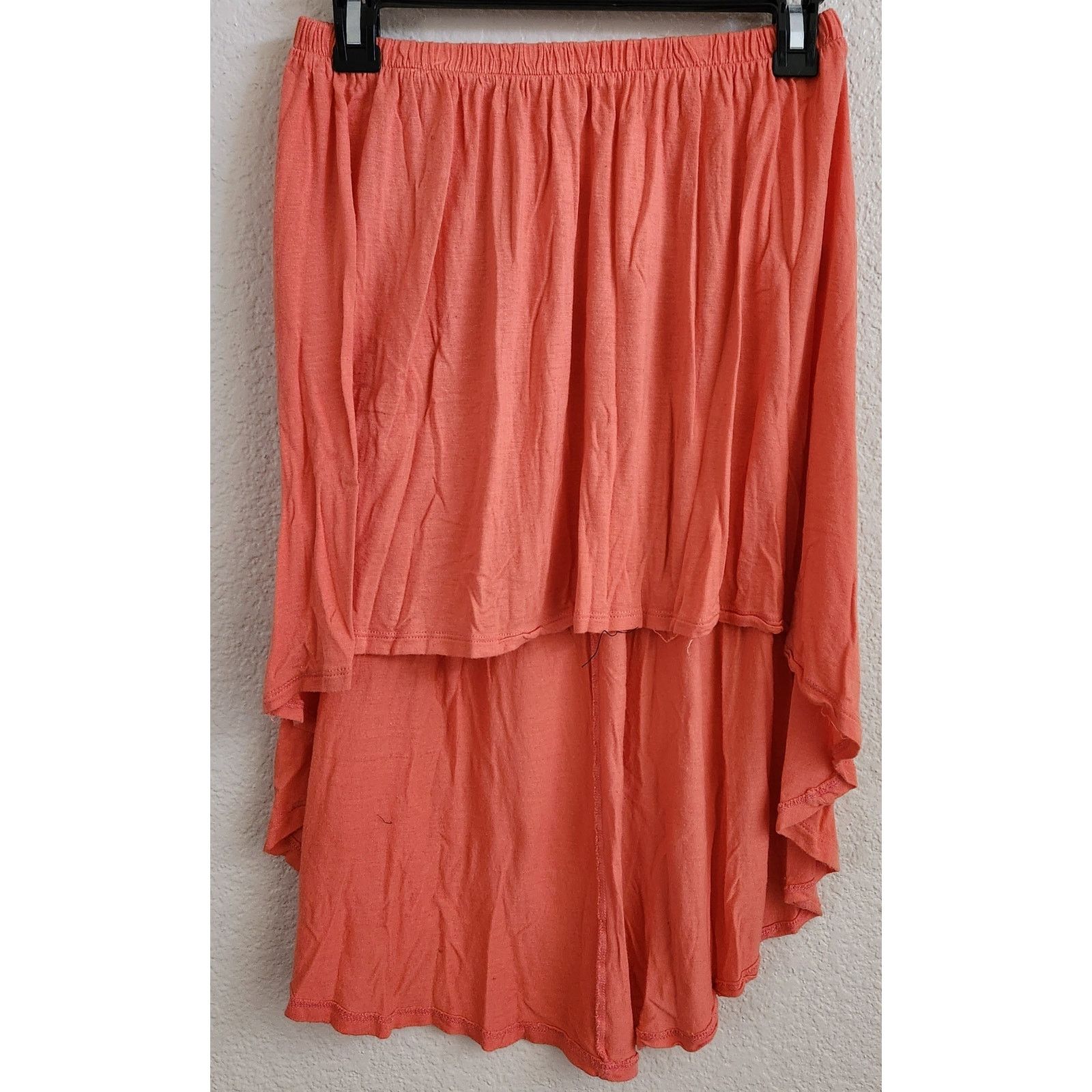 Other Iris Los Angeles Orange Hi Low Hem Pull On Mini Skirt Medium Size 26" / US 2 / IT 38 - 1 Thumbnail