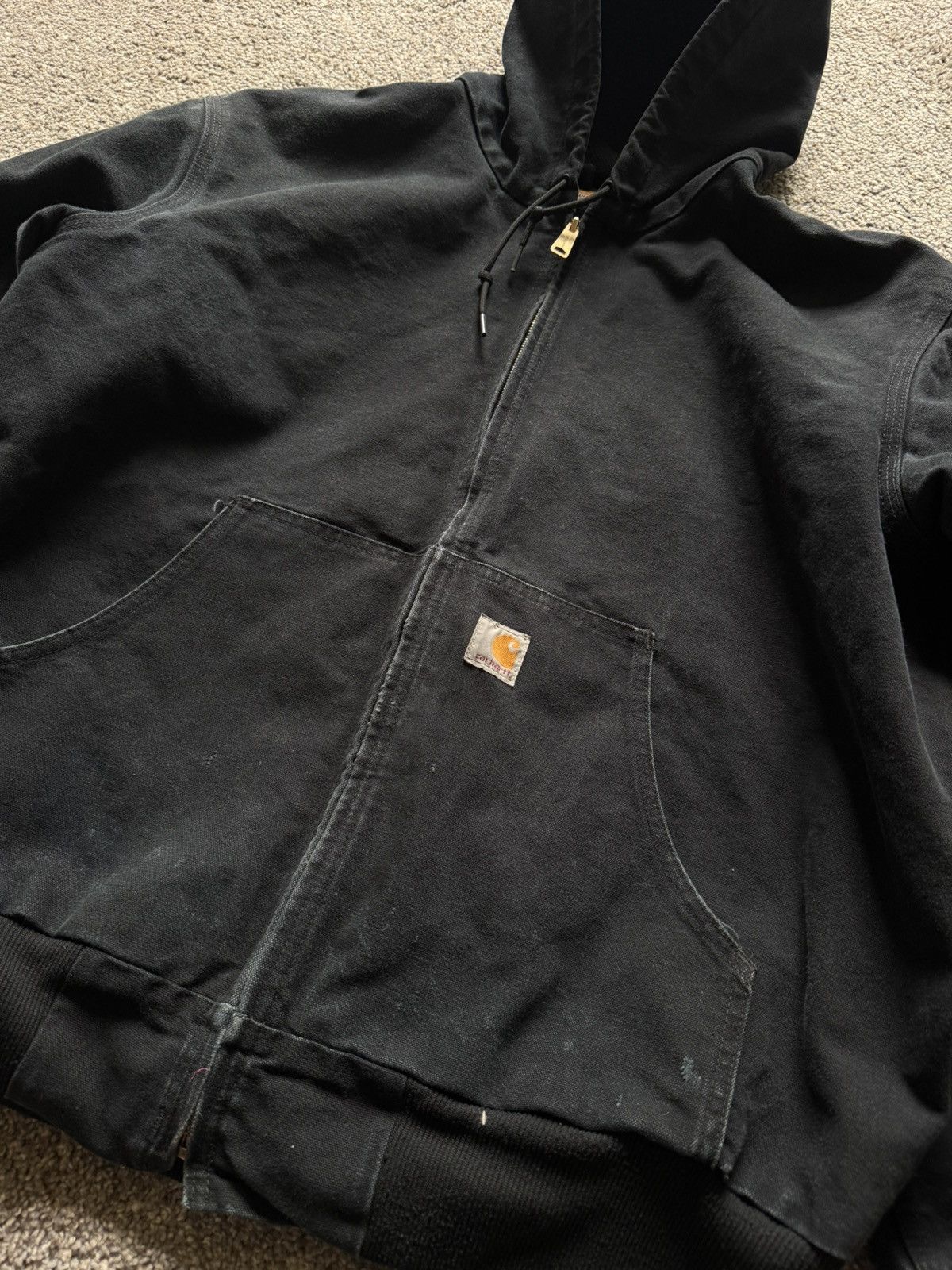 Carhartt Vintage Carhartt Active Jacket Made in USA Workwear Hoodie Size US XL / EU 56 / 4 - 2 Thumbnail