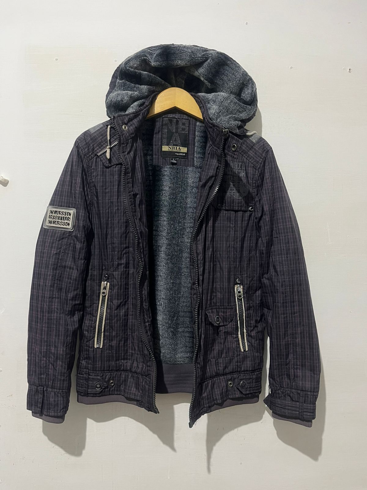 Le Grande Bleu (L.G.B.) Vintage Nbia Winter Jacket Fur Foux Hoodie Size US L / EU 52-54 / 3 - 7 Thumbnail