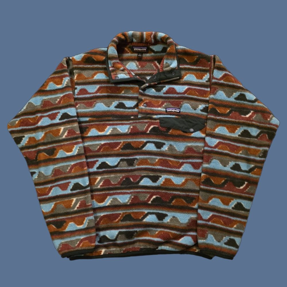 Patagonia Patagonia Synchilla Fleece Pullover Delta Cinder Red Jacket Snap T Men's Small Windbreaker Casual Size US S / EU 44-46 / 1 - 1 Thumbnail