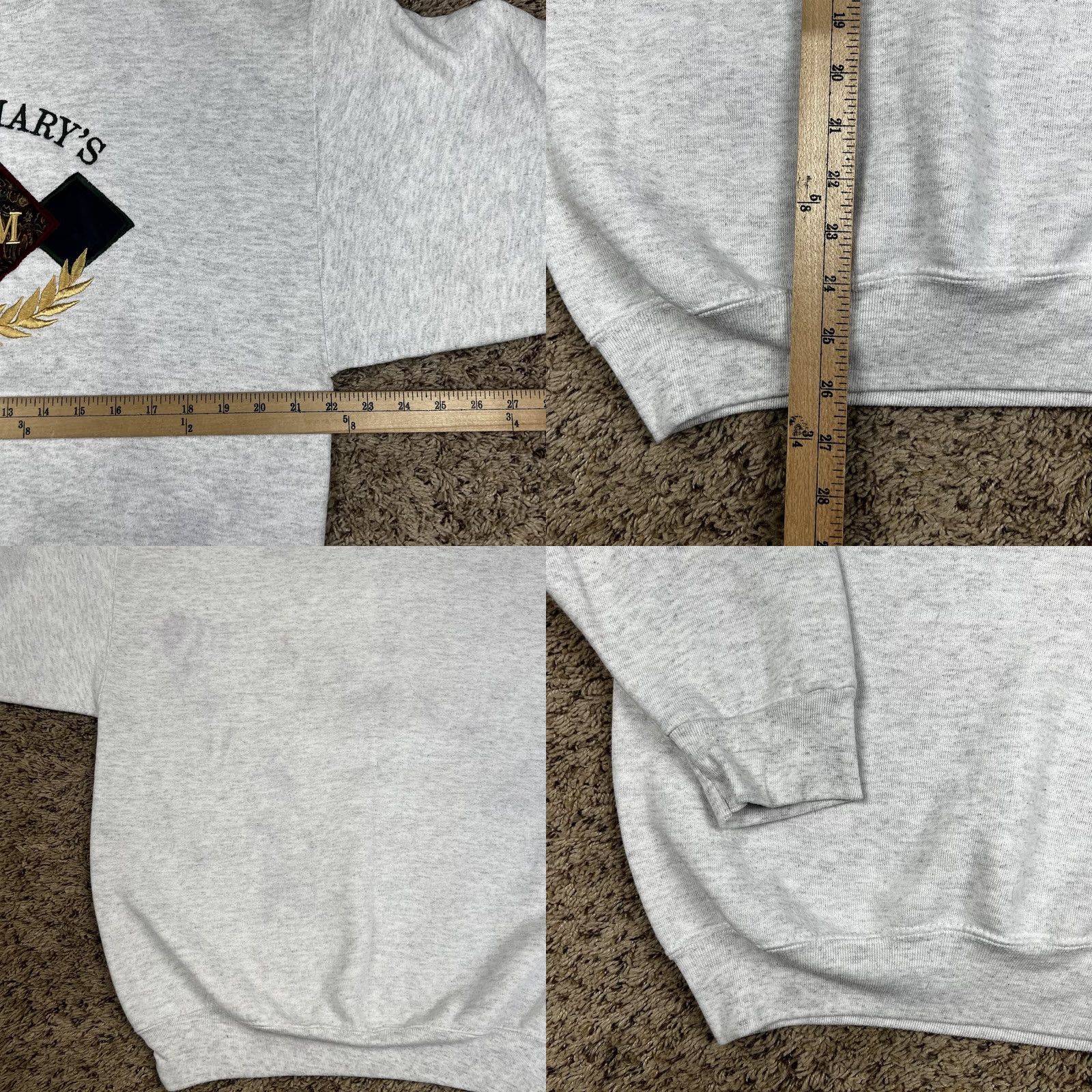 Vintage VINTAGE Saint Mary’s Mom Embroidered Crewneck Sweatshirt Large USA Player Sweatshirt Womens Crewneck 90s Gray Size L / US 10 / IT 46 - 8 Thumbnail