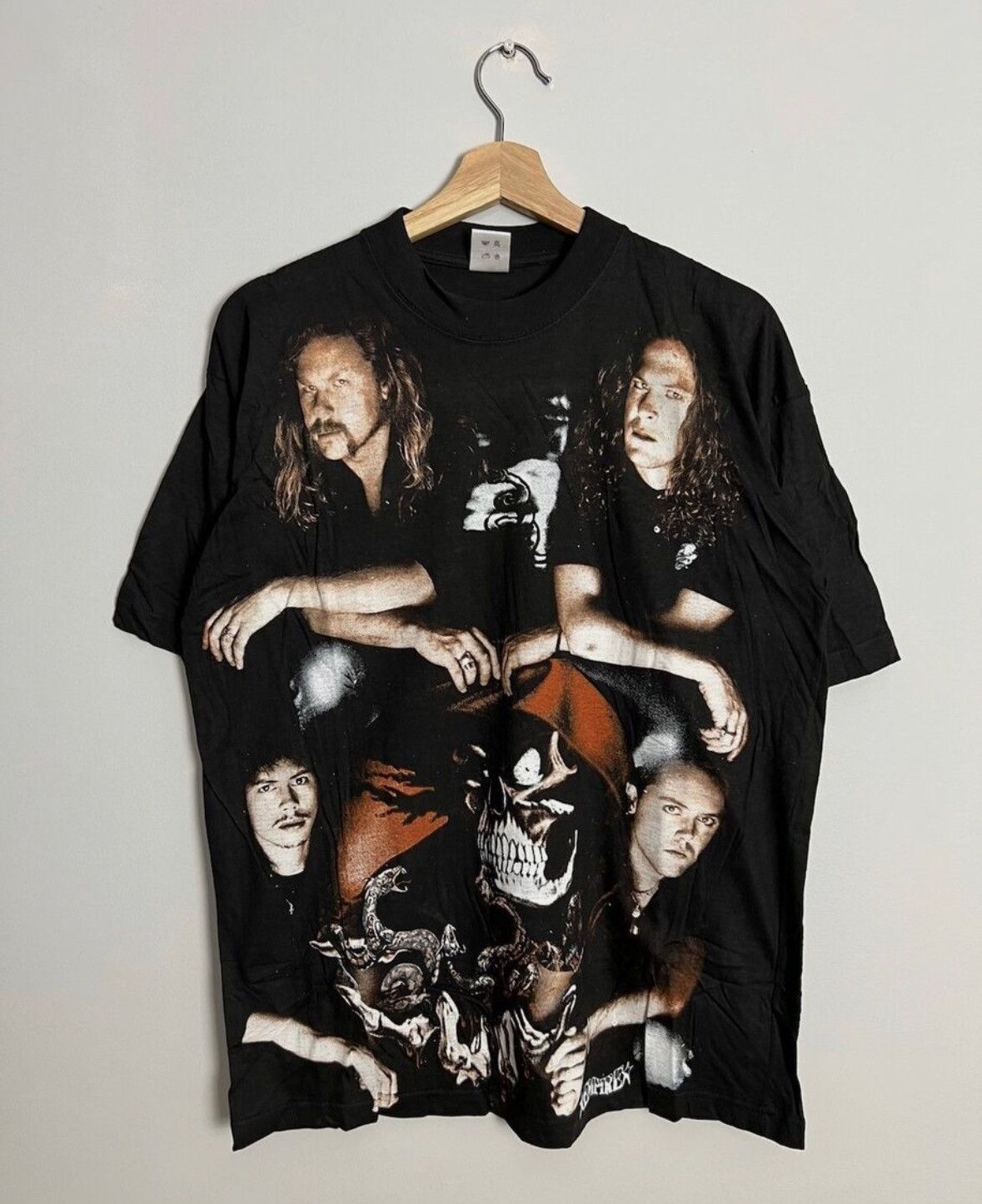 Band Tees × Metallica × Vintage Rare Vintage 90s Metallica Heavy 