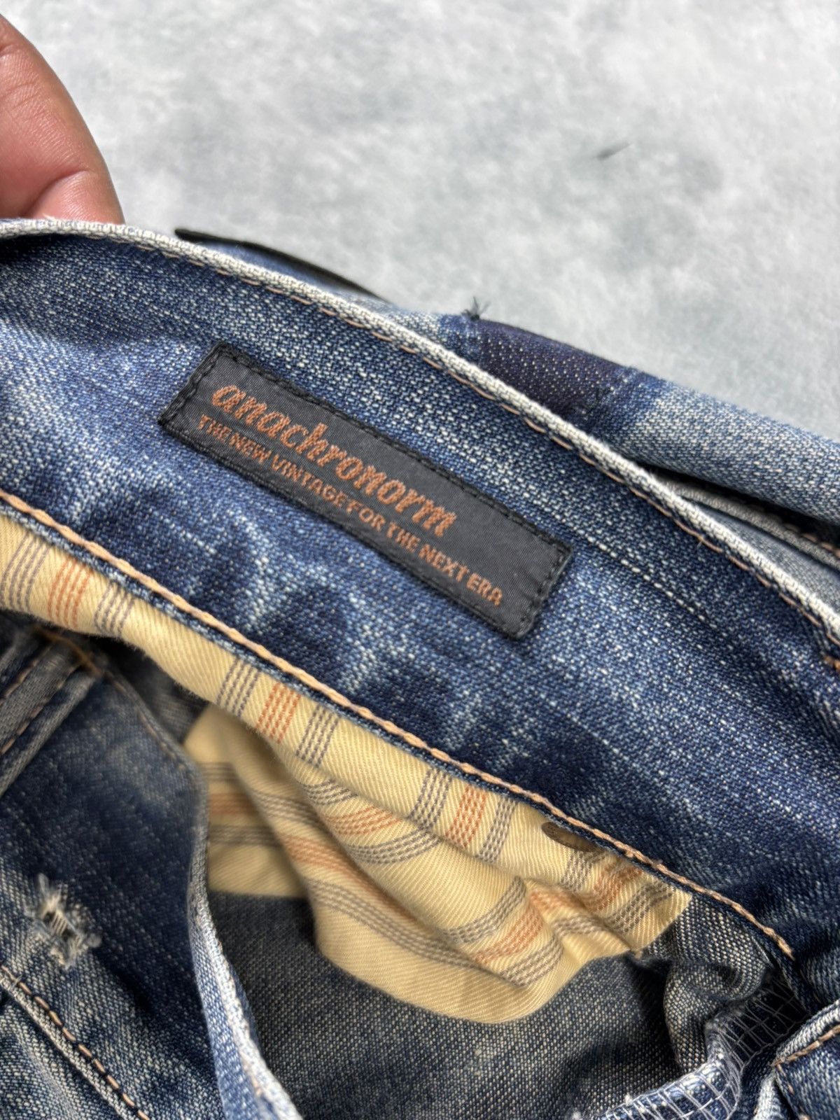 ANACHRONORM Anachronorm Distressed Denim. S0173 Size US 34 / EU 50 - 18 Thumbnail