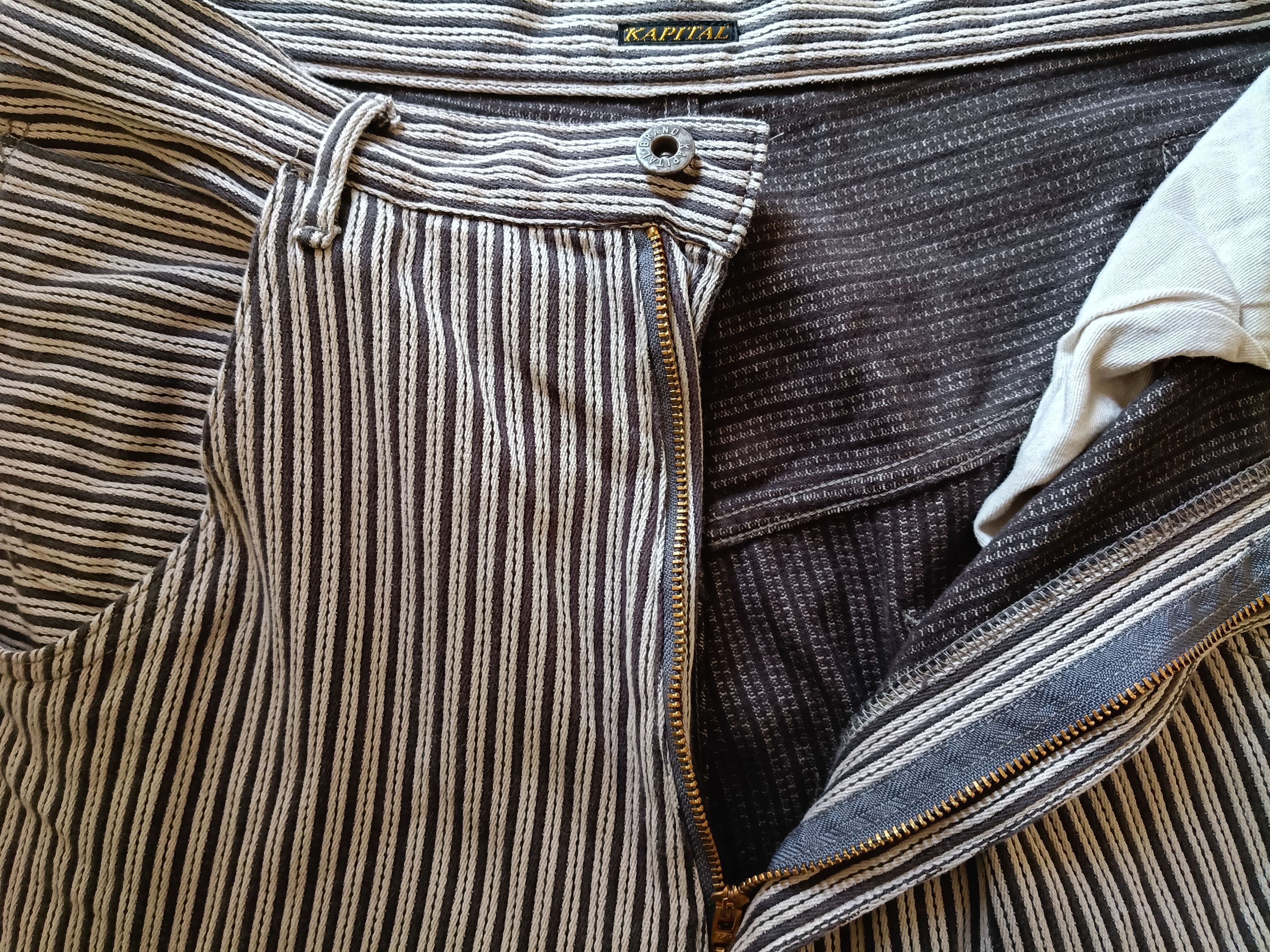 Kapital KAPITAL Striped Sarouel Drop Crotch Pants Japan Size 3 Size US 33 - 7 Thumbnail
