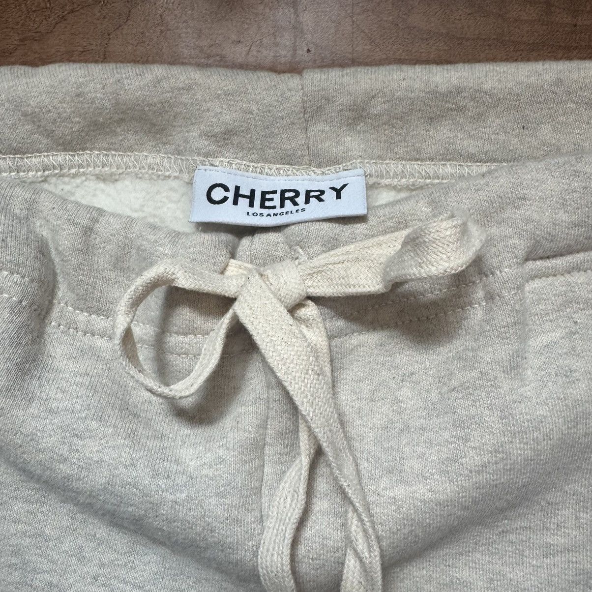Cherry LA Cherry Los Angeles Sweatpants (Cream) Size 28" / US 6 / IT 42 - 3 Thumbnail