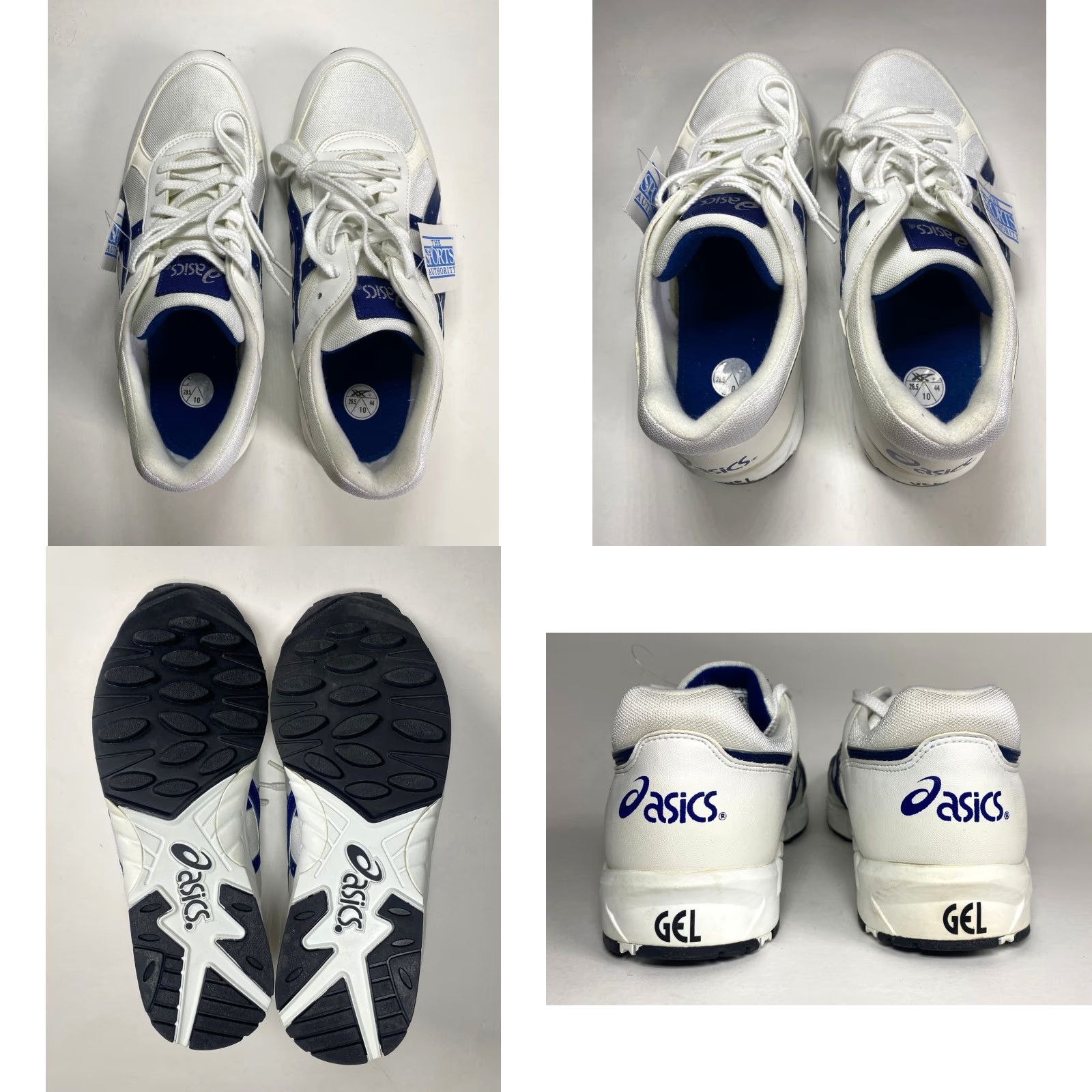 Asics NOS ASICS Gel TN690 Run 1 White Navy Sneaker Mens 10 90s Vintage Shoes Gel TN690 Run Size US 10 / EU 43 - 8 Thumbnail