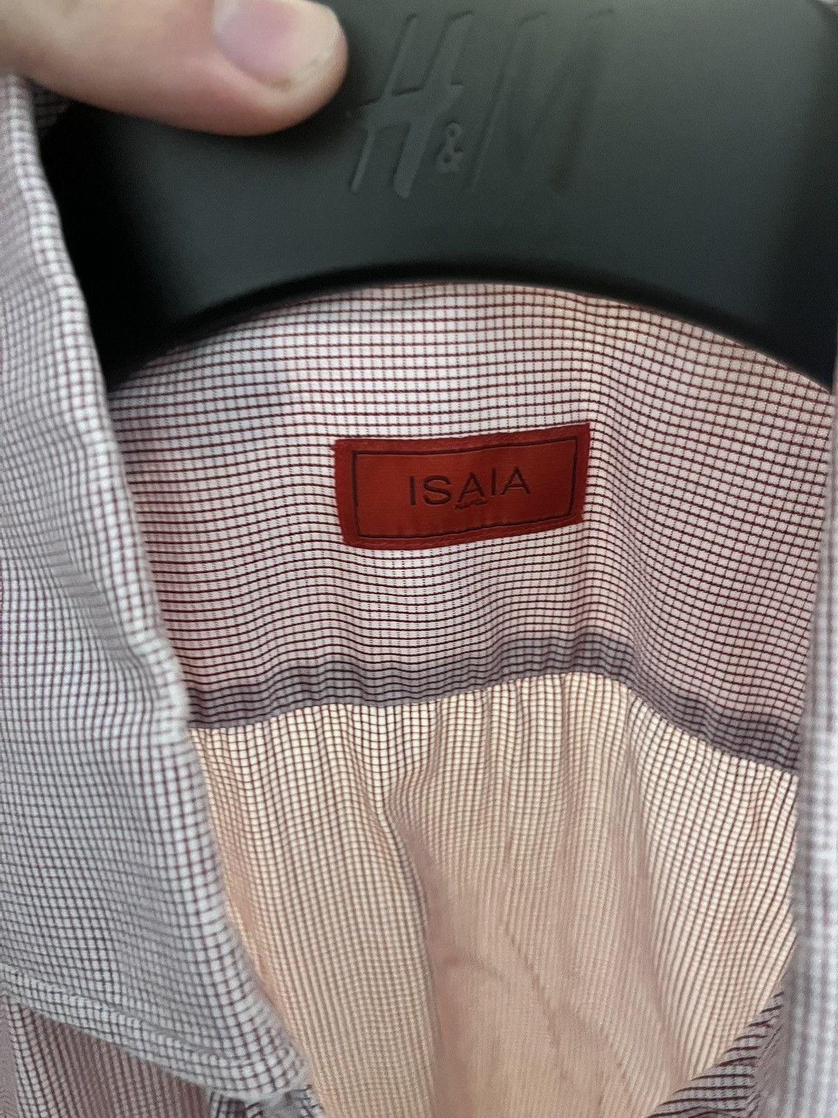 Isaia Isaia pink check cotton shirt size 15.75 40 Size US M / EU 48-50 / 2 - 2 Thumbnail