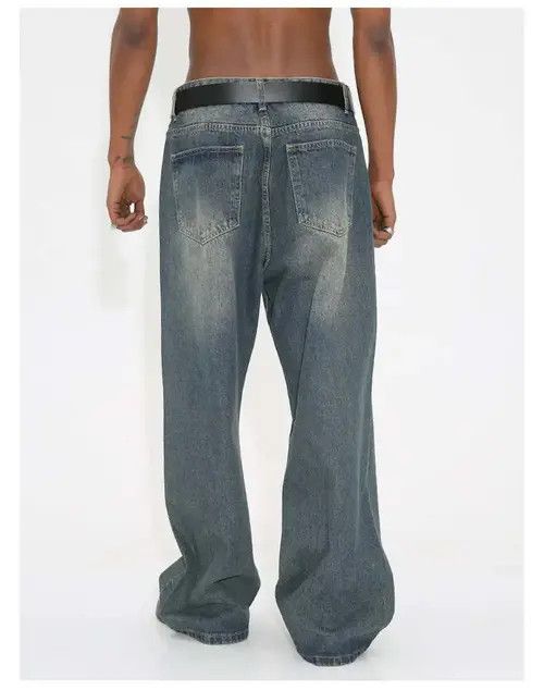 Jean Mashima x Marie skate hiphop washed faded baggy jeans Size US 30 / EU 46 - 6 Thumbnail