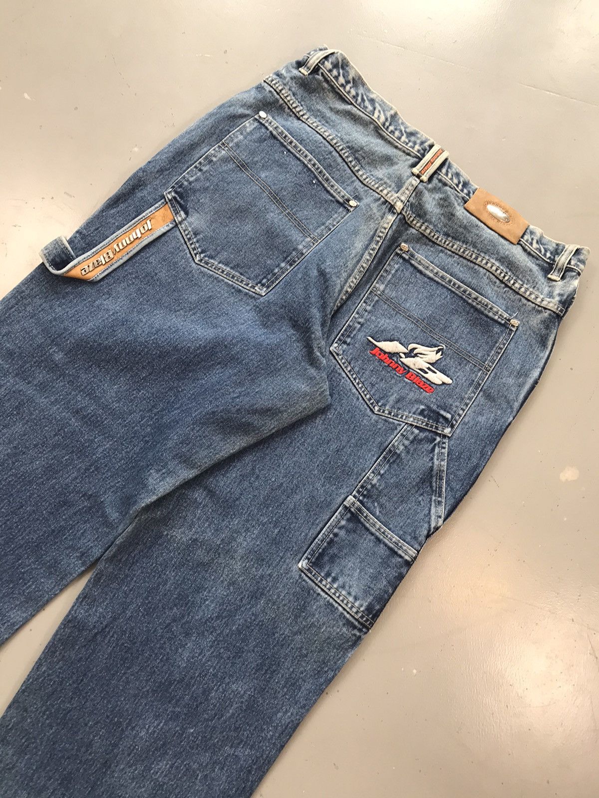Designer × Vintage Vintage johnny blaze baggyfit SpellOut denim pant Size US 36 / EU 52 - 12 Thumbnail