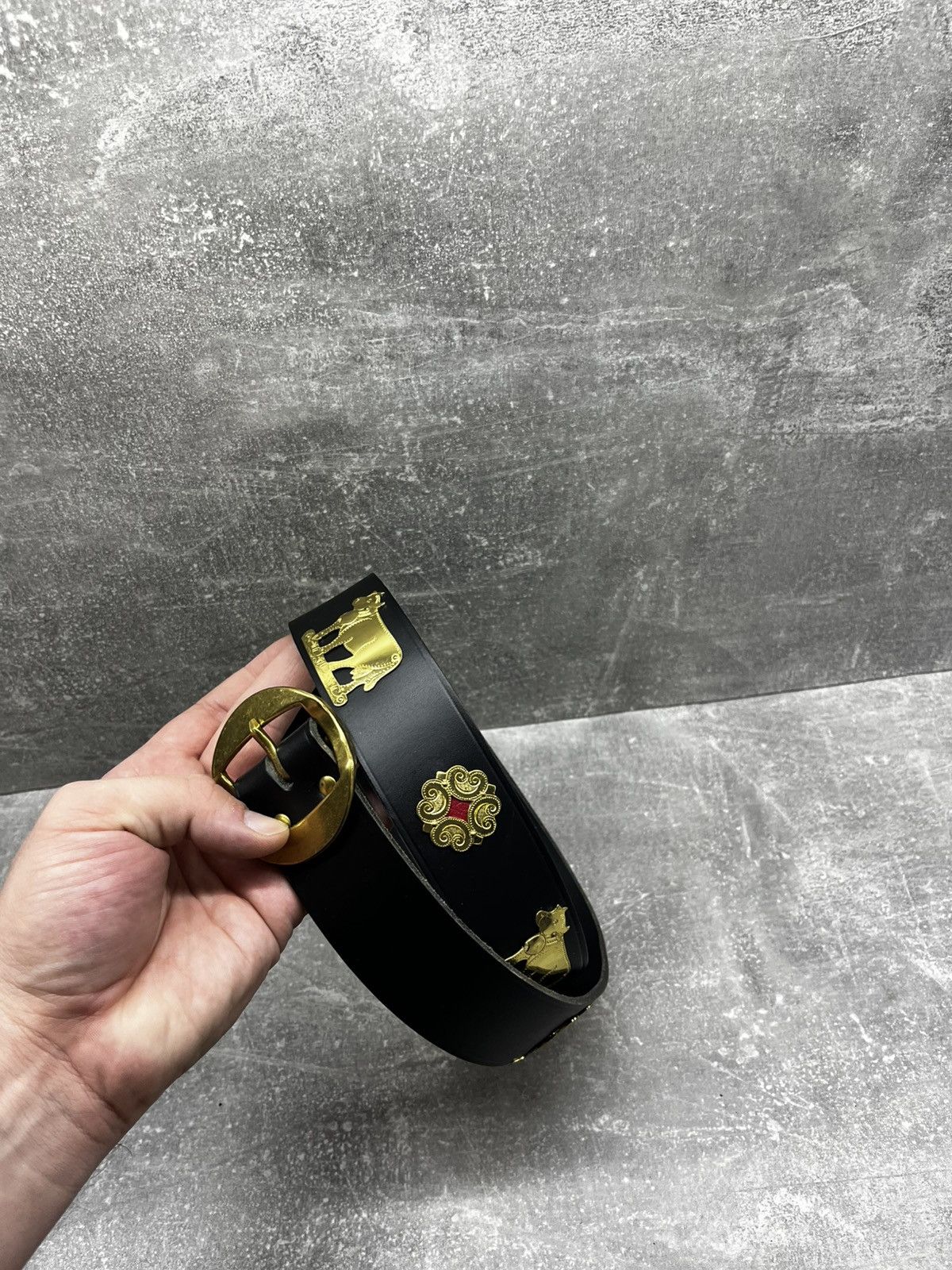 Other Vintage 90's Etro Metal Cow Belt Size ONE SIZE - 4 Thumbnail