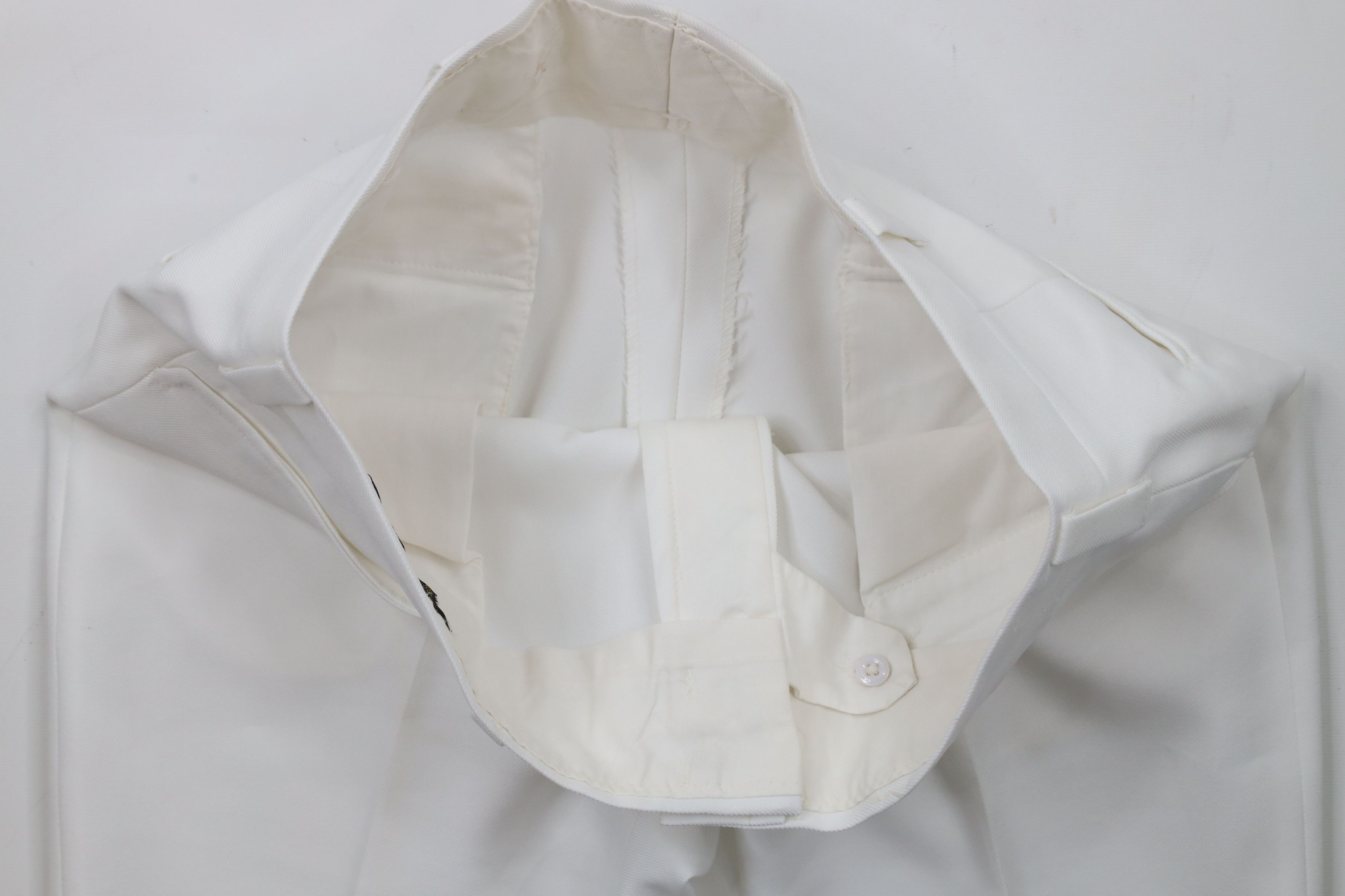 Vintage Vintage 70s Streetwear Flared Wide Leg Chino Pants White USA Size US 33 - 9 Thumbnail