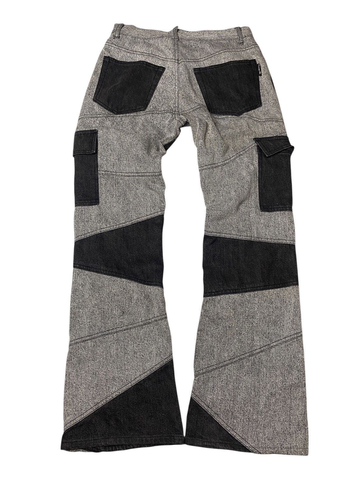 If Six Was Nine 2000's Bernings Sho Spiral Cut Flared Jeans Size US 27 - 2 Thumbnail