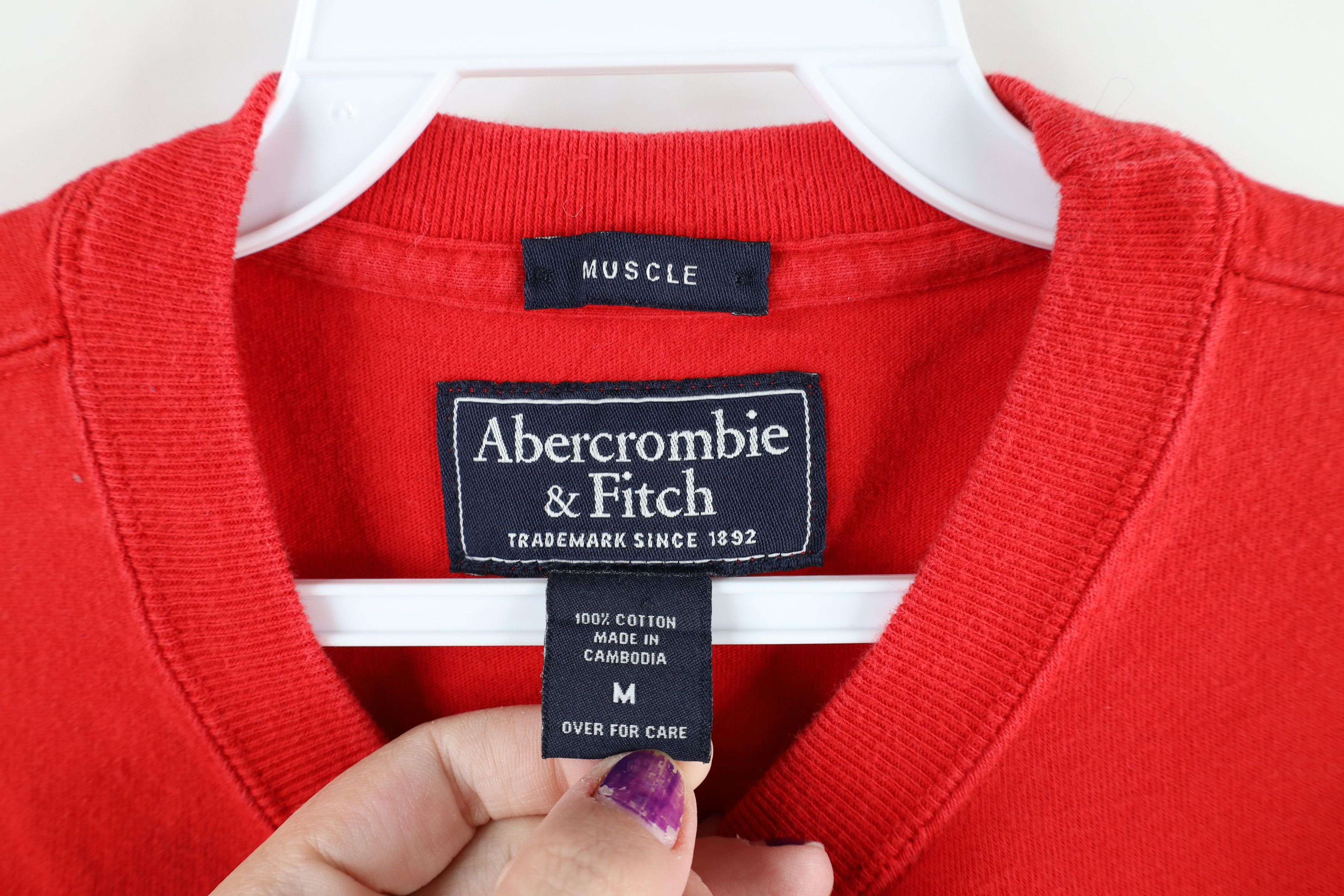 Abercrombie & Fitch × Vintage Vintage Abercrombie & Fitch Center Logo Short Sleeve T-Shirt Size US M / EU 48-50 / 2 - 5 Thumbnail