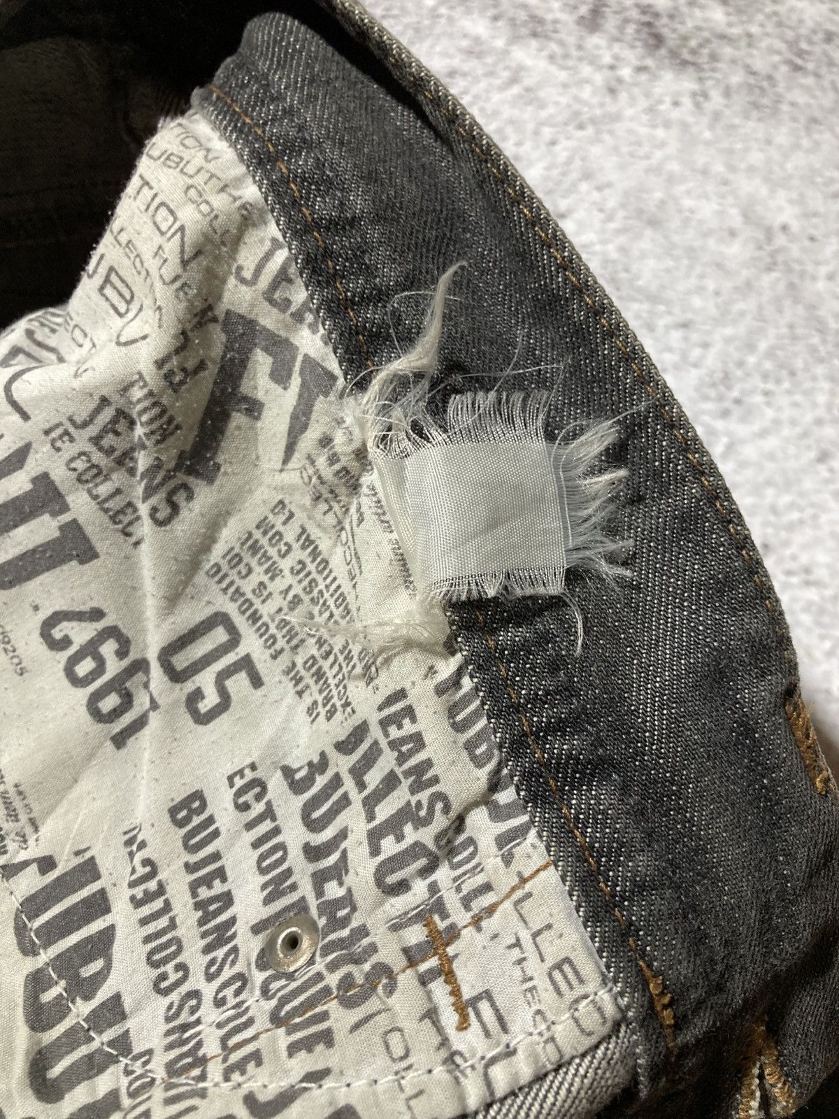 Japanese Brand 2000s Fubu Collection Washed Jeans Pants Charcoal Y2k Size US 34 / EU 50 - 24 Thumbnail