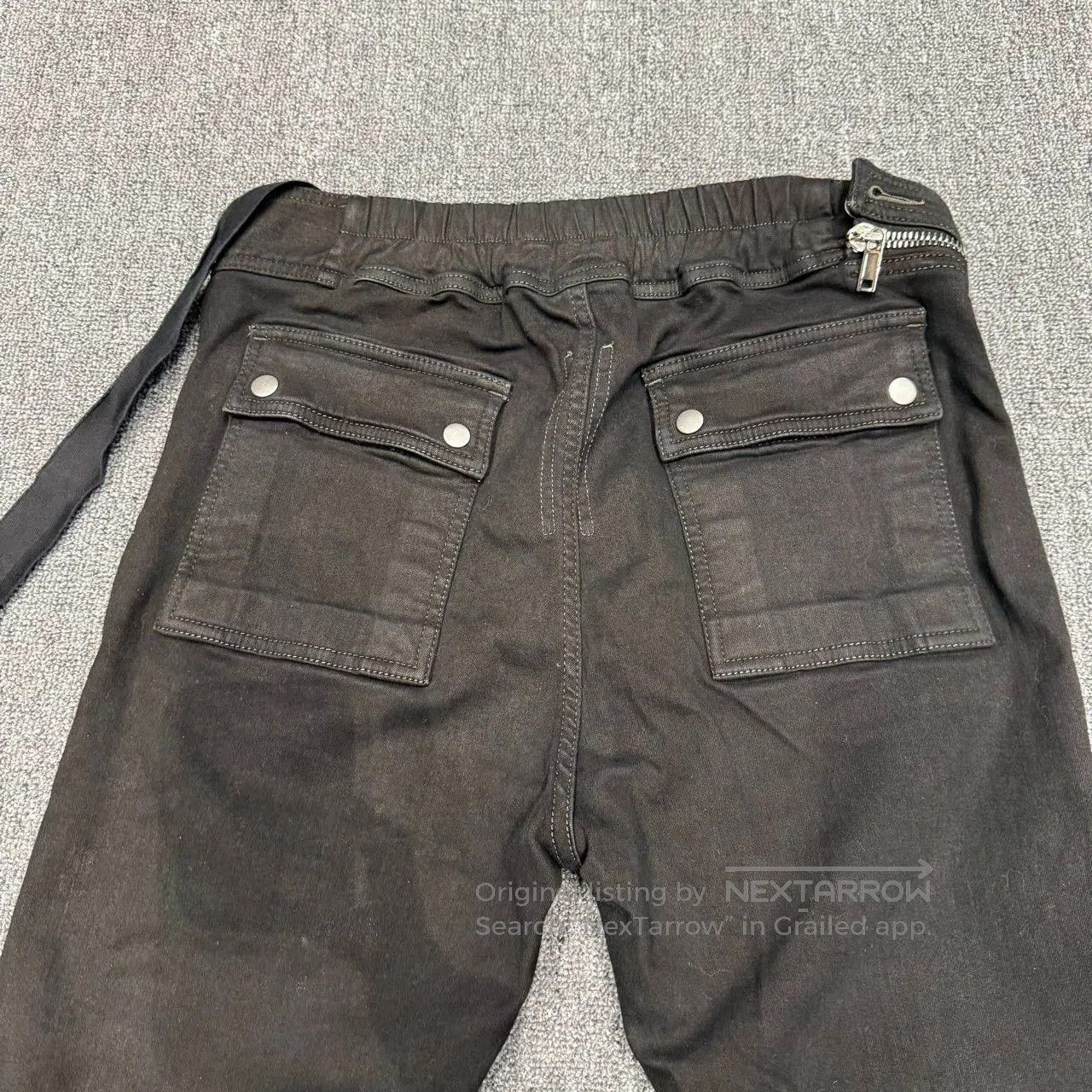 Rick Owens Rick Owens Black Curved Zip Jeans. Size US 26 / EU 42 - 6 Thumbnail