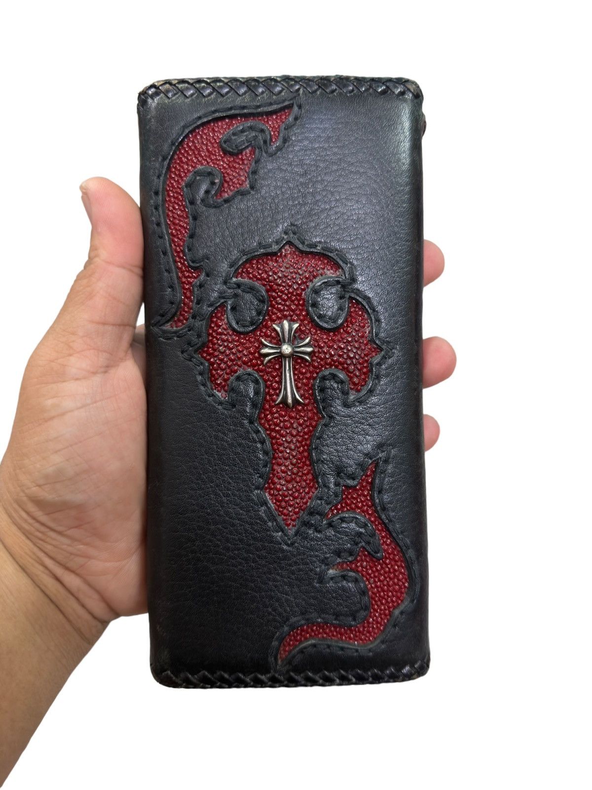 Handmade × Vintage GENUINE STINGRAY RED CROSS LONG WALLET Size ONE SIZE - 7 Thumbnail