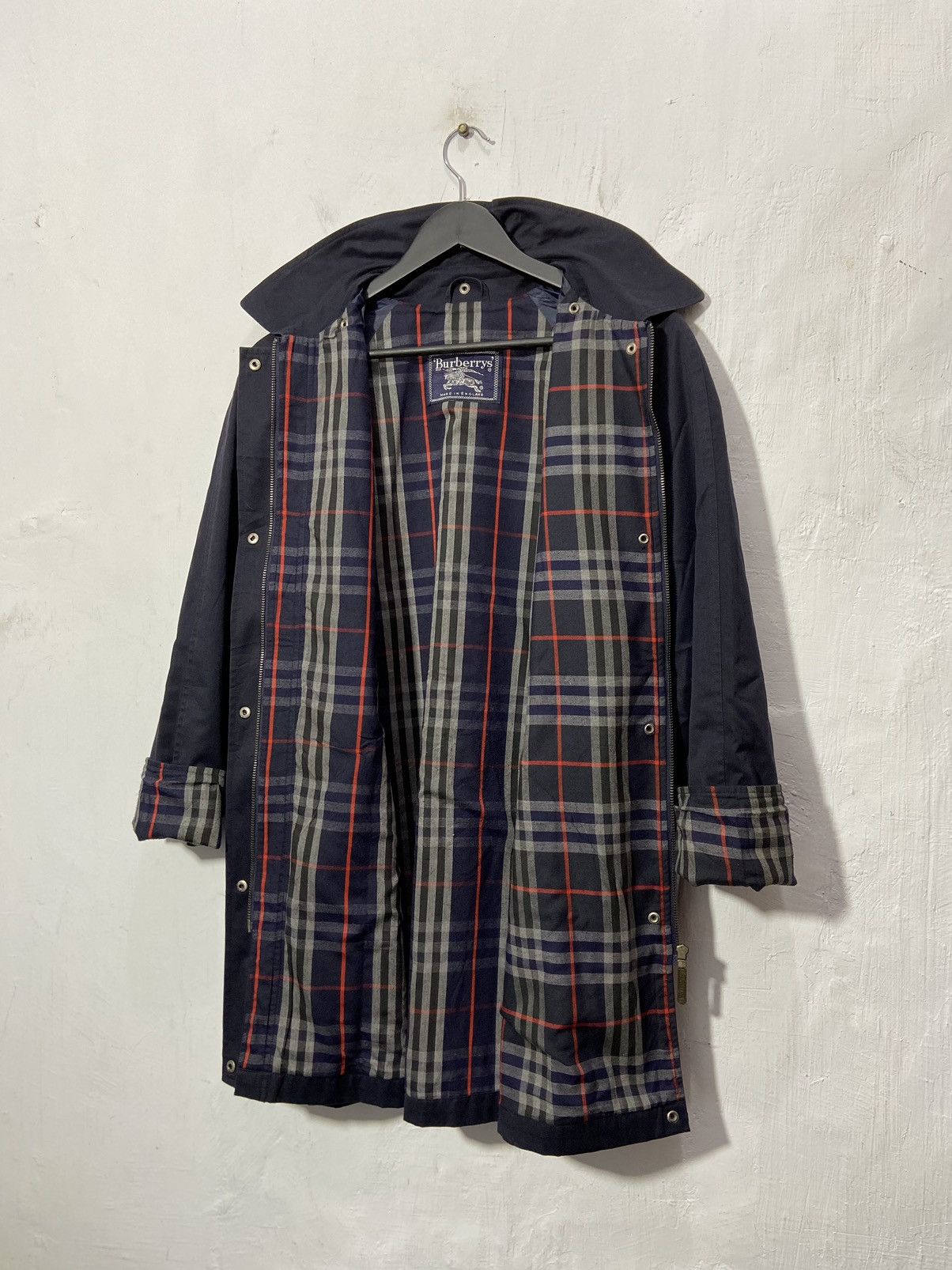 Burberry Vintage 90s Burberrys Trench Coat Parka Jacket Size US L / EU 52-54 / 3 - 1 Thumbnail