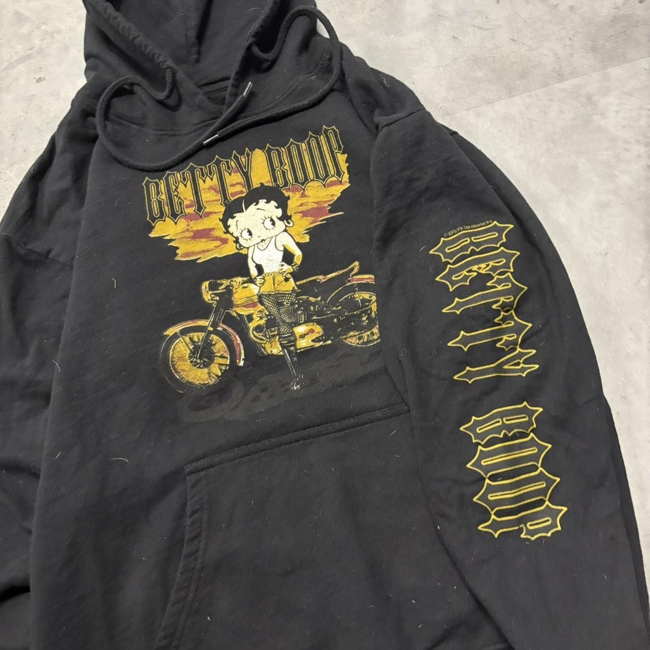Japanese Brand × Vintage Crazy Vintage Y2K/2000s Black Betty Boop Streetwear Hoodie! Size US S / EU 44-46 / 1 - 5 Thumbnail