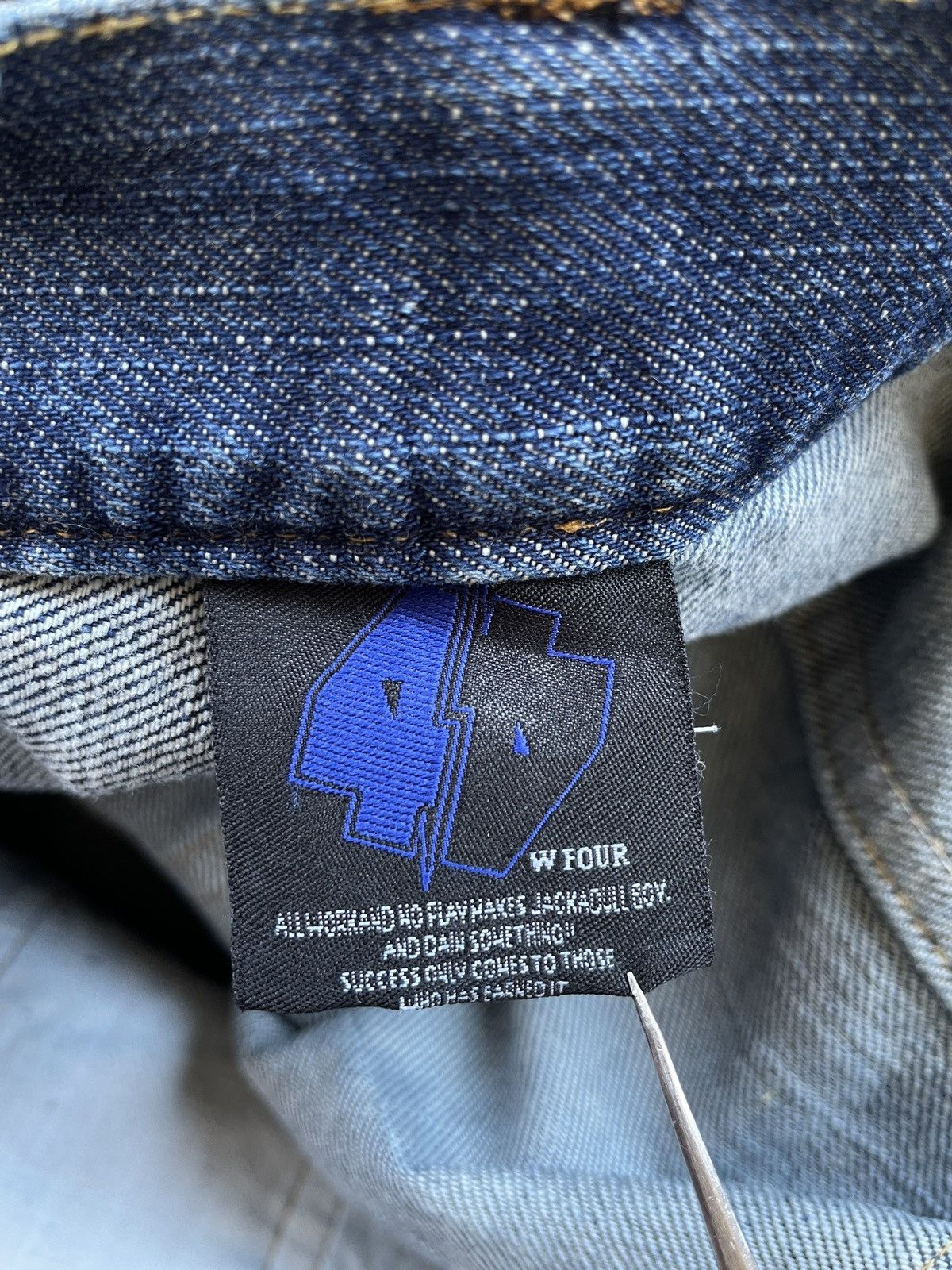 If Six Was Nine × Japanese Brand W Four Night Surf Baggy Jeans (P85) Size US 33 - 11 Thumbnail