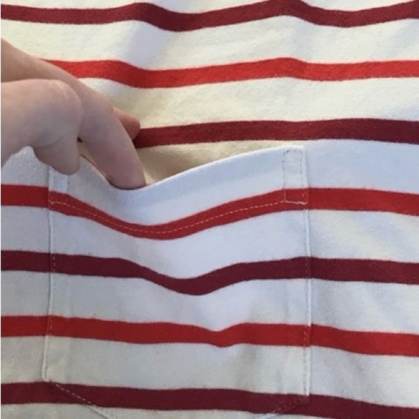 Madewell Madewell Red and White Striped Short Sleeve Tee dress, sz M Size S / US 4 / IT 40 - 4 Thumbnail