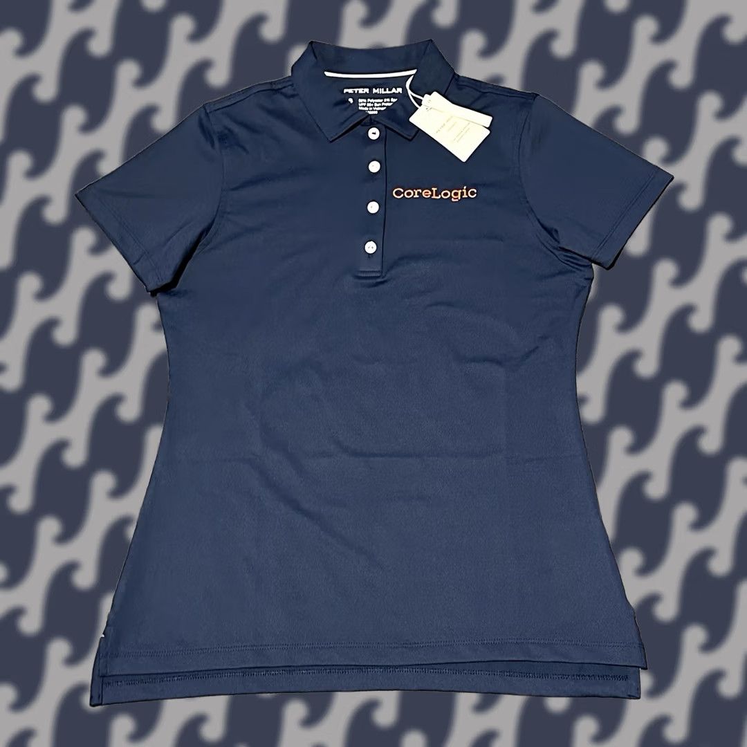 Peter Millar Peter Millar Polo Womens Small Blue Performance Perfect Fit B4 Golf Size S / US 4 / IT 40 - 1 Thumbnail