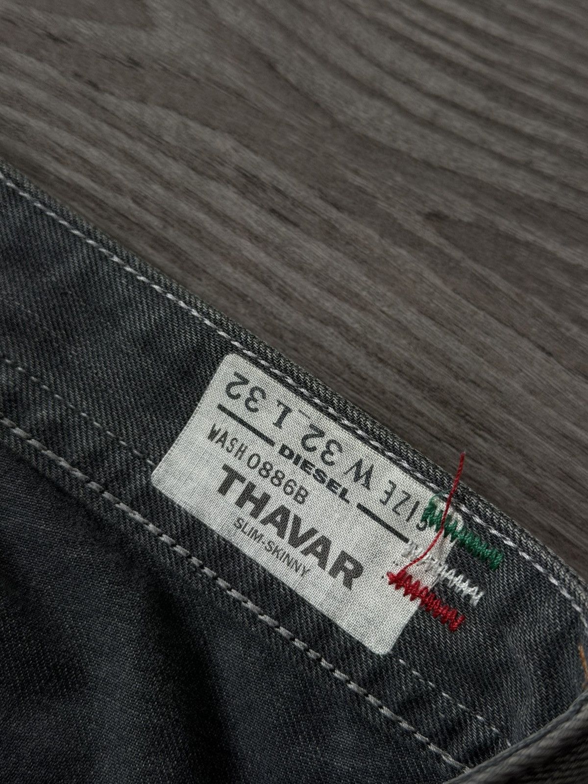 Diesel Vintage Diesel Industry DistressedDenim Thavar Selvage Jeans Size US 32 / EU 48 - 15 Thumbnail