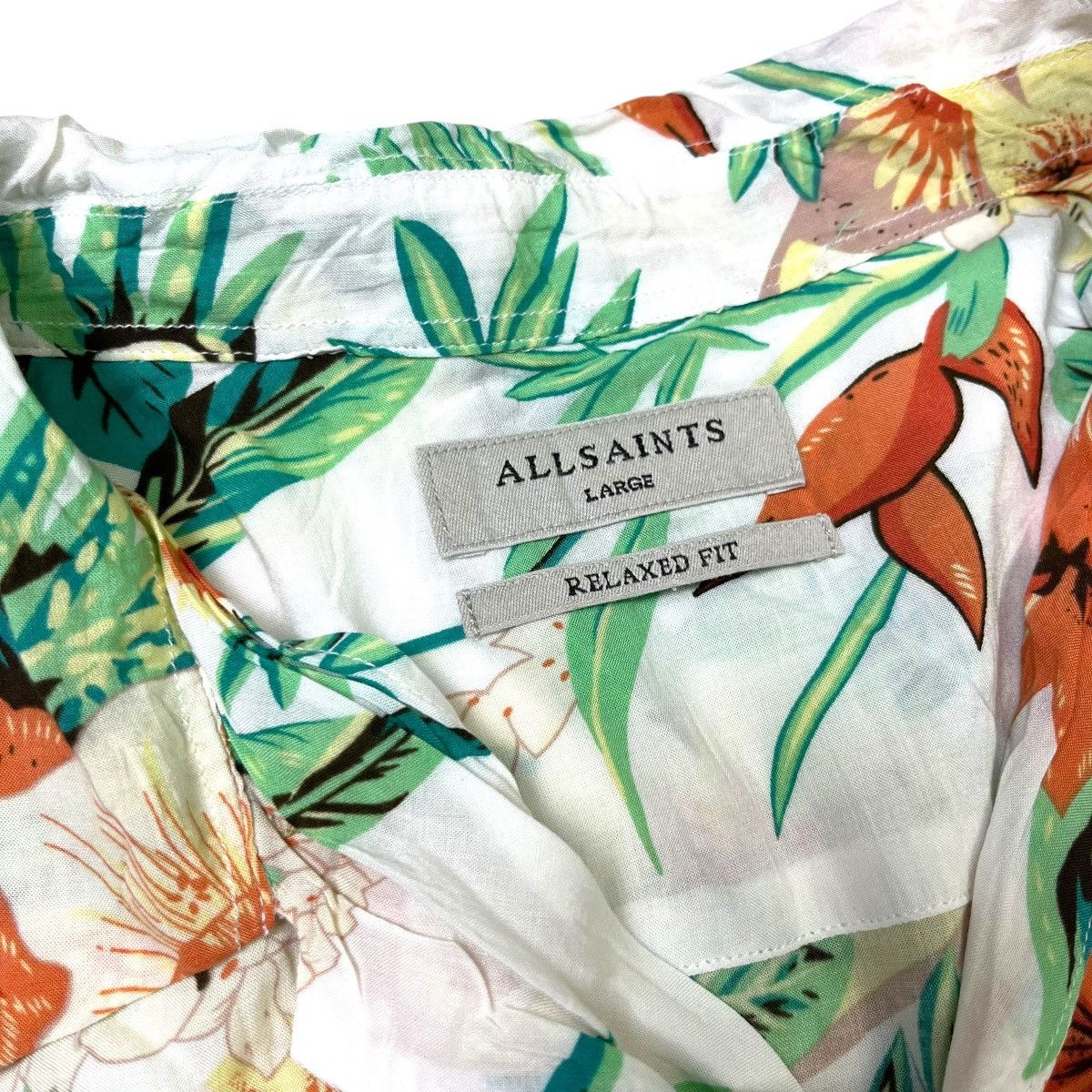 Japanese Brand Allsaints Hawaiian loop collar shirt Size US L / EU 52-54 / 3 - 7 Thumbnail