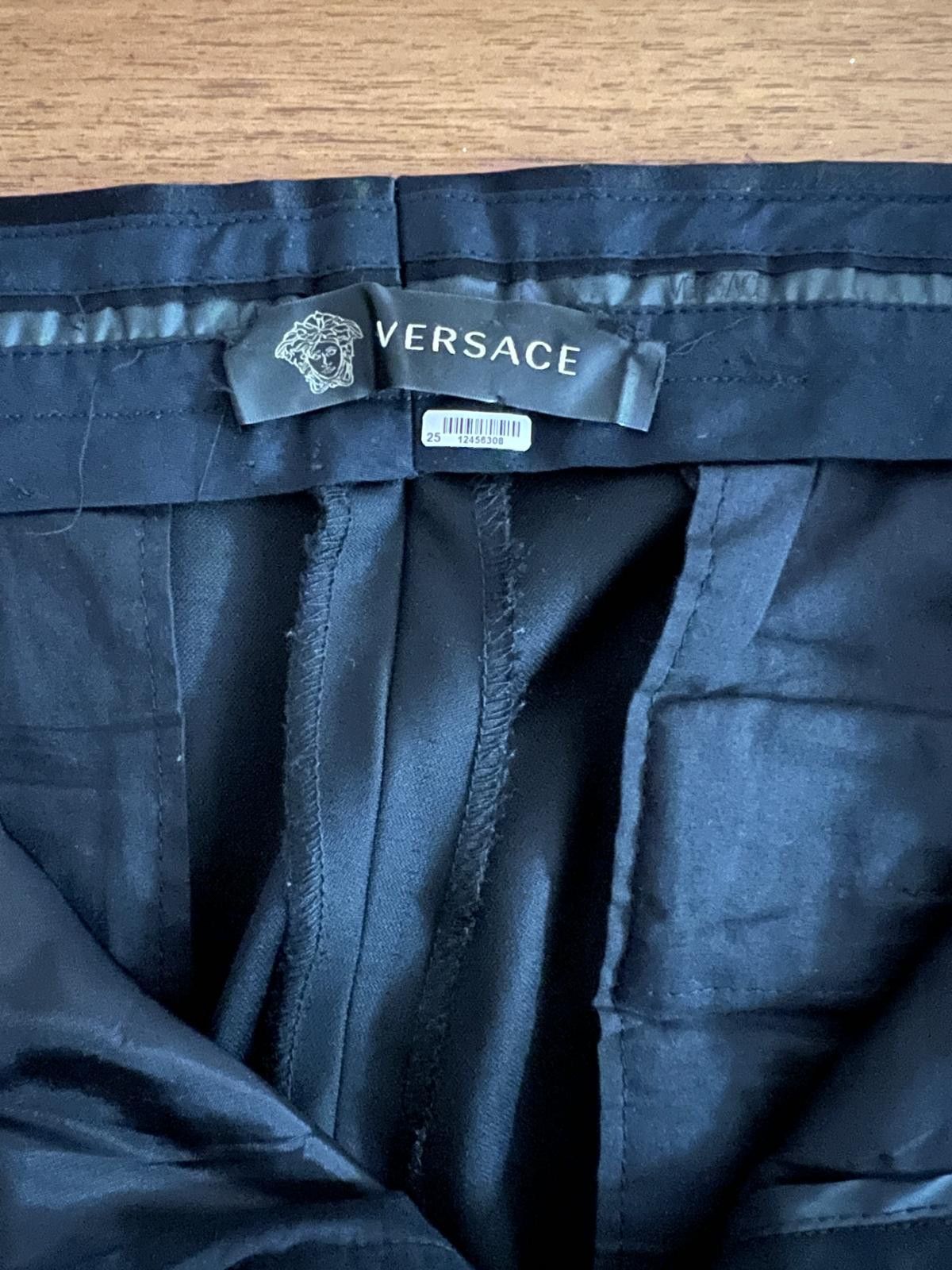 Versace Versace Black Wool Tuxedo Size 48R - 8 Thumbnail