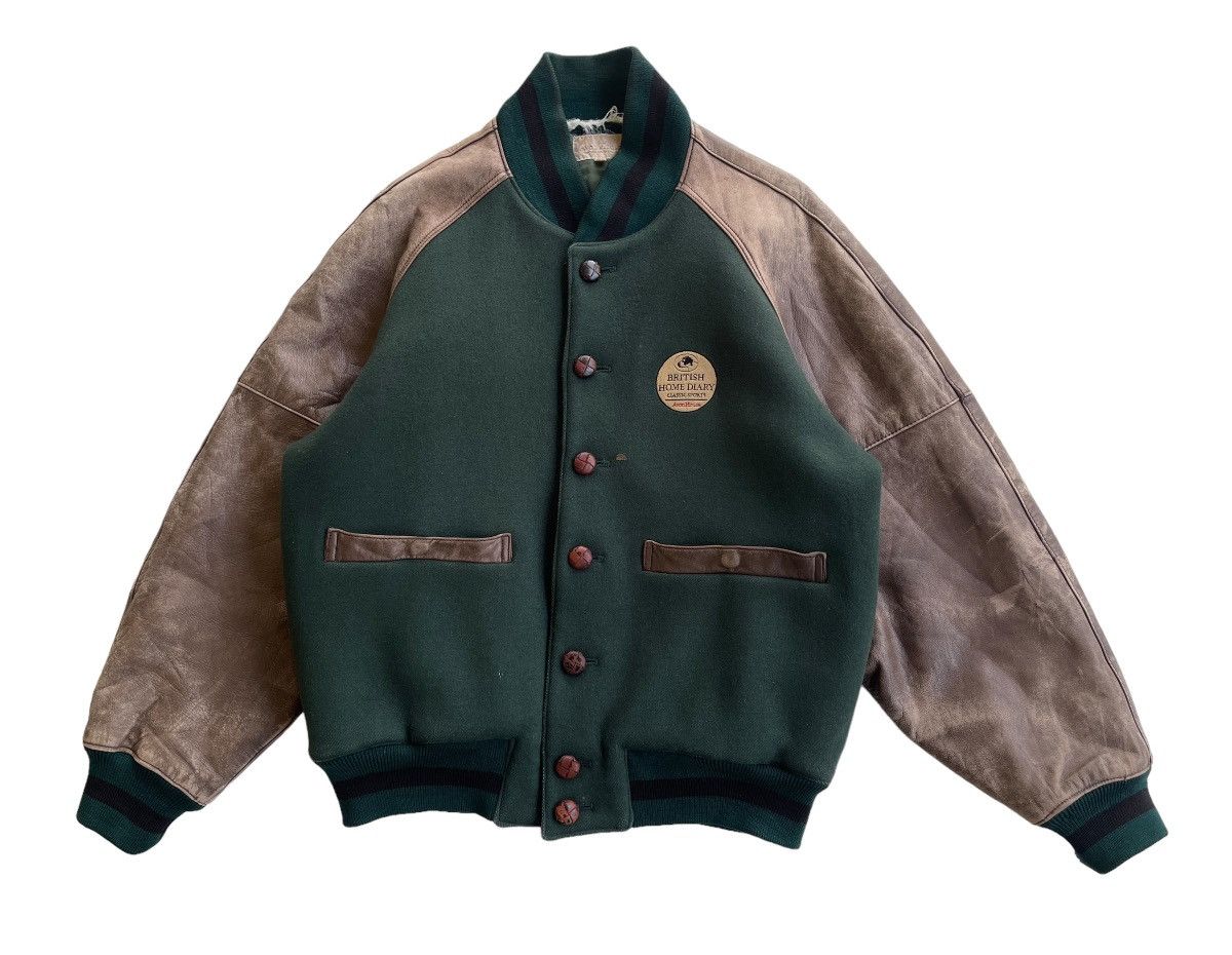 Vintage Vintage Varsity Jacket Distressed Size US L / EU 52-54 / 3 - 2 Thumbnail