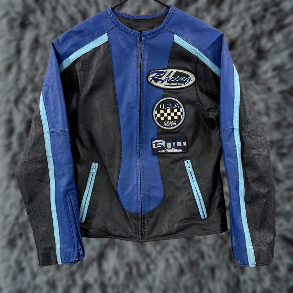 Vintage VINTAGE Vanson Leather Jacket Womens Small Black 90s Patch Biker Racing Motocycle Shirt/Motorcycle Jacket Womens Size S / US 4 / IT 40 - 1 Thumbnail
