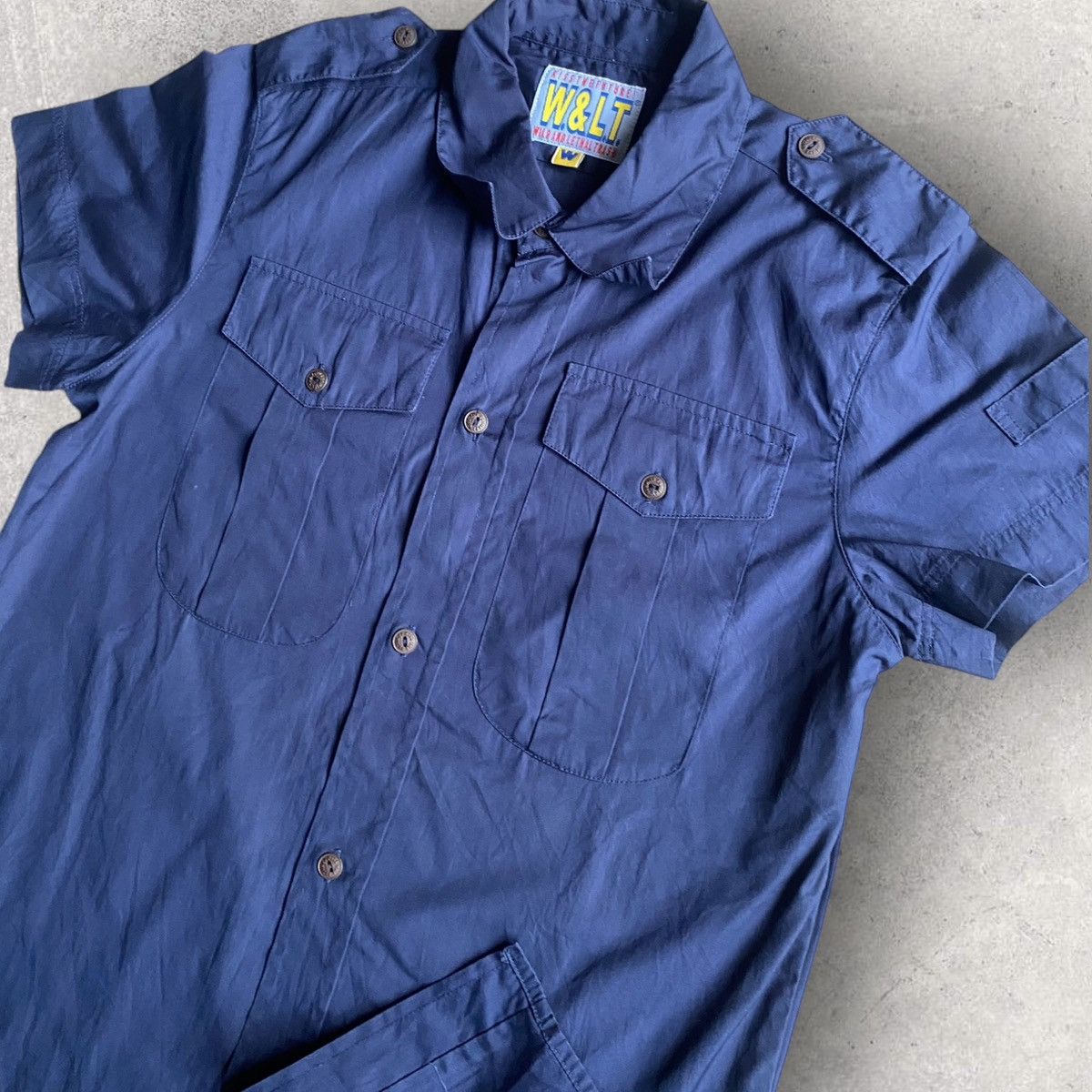 Walter Van Beirendonck Vintage W&LT White Eagle Military Shirt Size US S / EU 44-46 / 1 - 3 Thumbnail