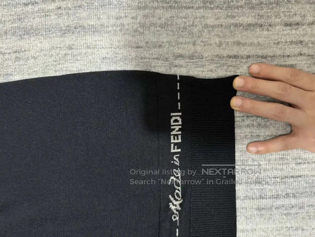 Fendi Fendi Black Cashmere Embroidered Logo Knit Top . Size US S / EU 44-46 / 1 - 3 Thumbnail