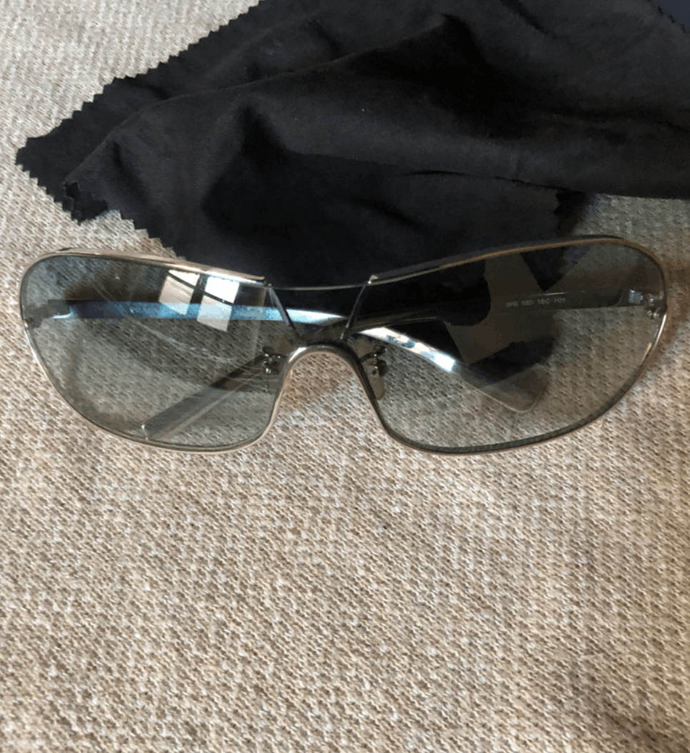 PRADA Sunglasses SPR 58D Rimless Sport Metal Shield