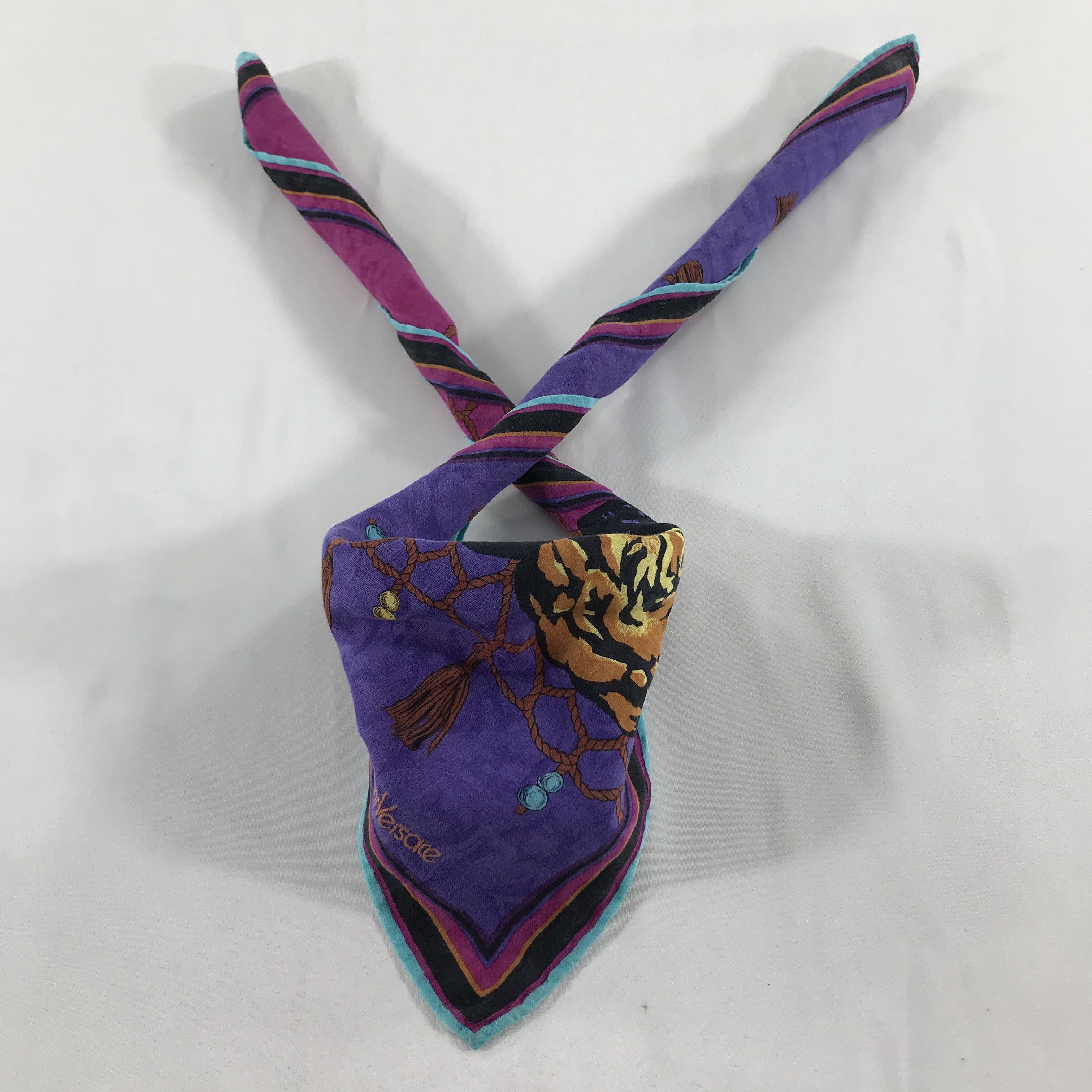 Versace Gianni Versace Handkerchief Neckerchief Bandana H632 Size ONE SIZE - 2 Thumbnail