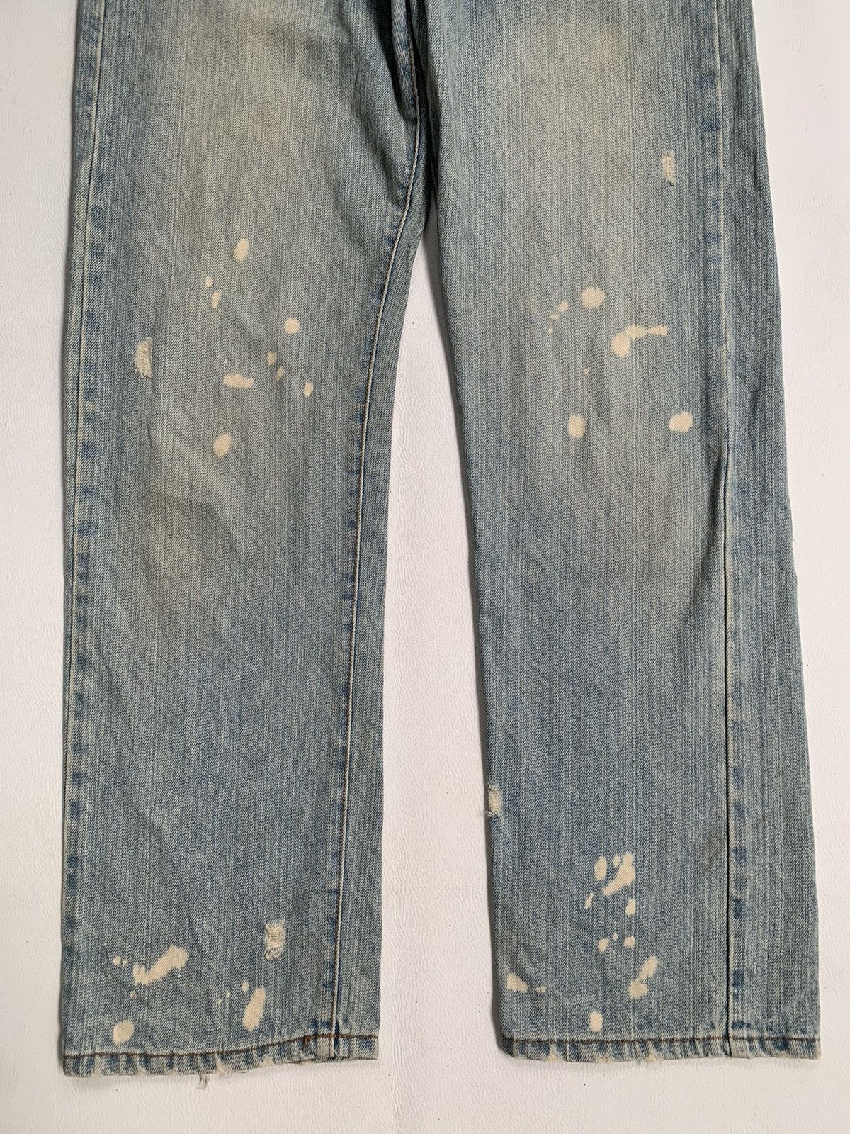 If Six Was Nine 2000s Japanese Brand Double Waist Denim Jeans Size US 32 / EU 48 - 3 Thumbnail