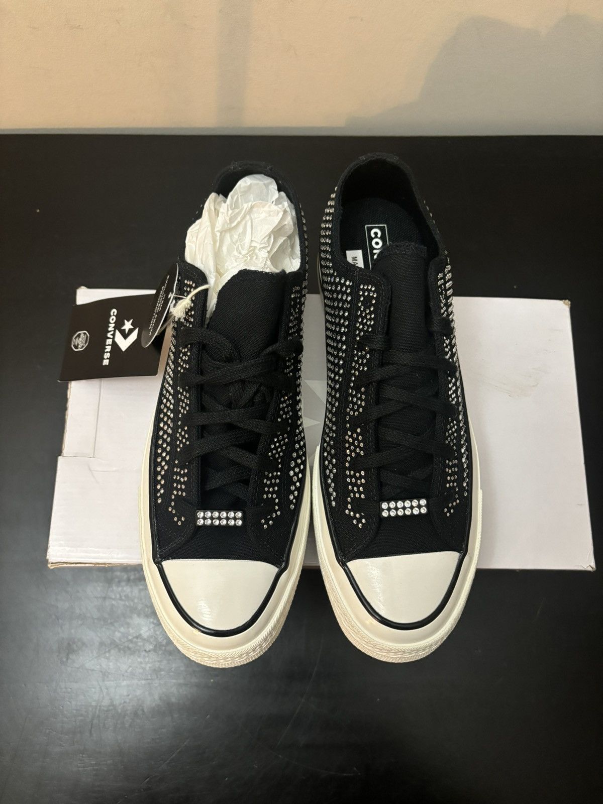 Converse Converse Swaroski Chuck 70 Low Black White Size US 7.5 / EU 40-41 - 2 Thumbnail