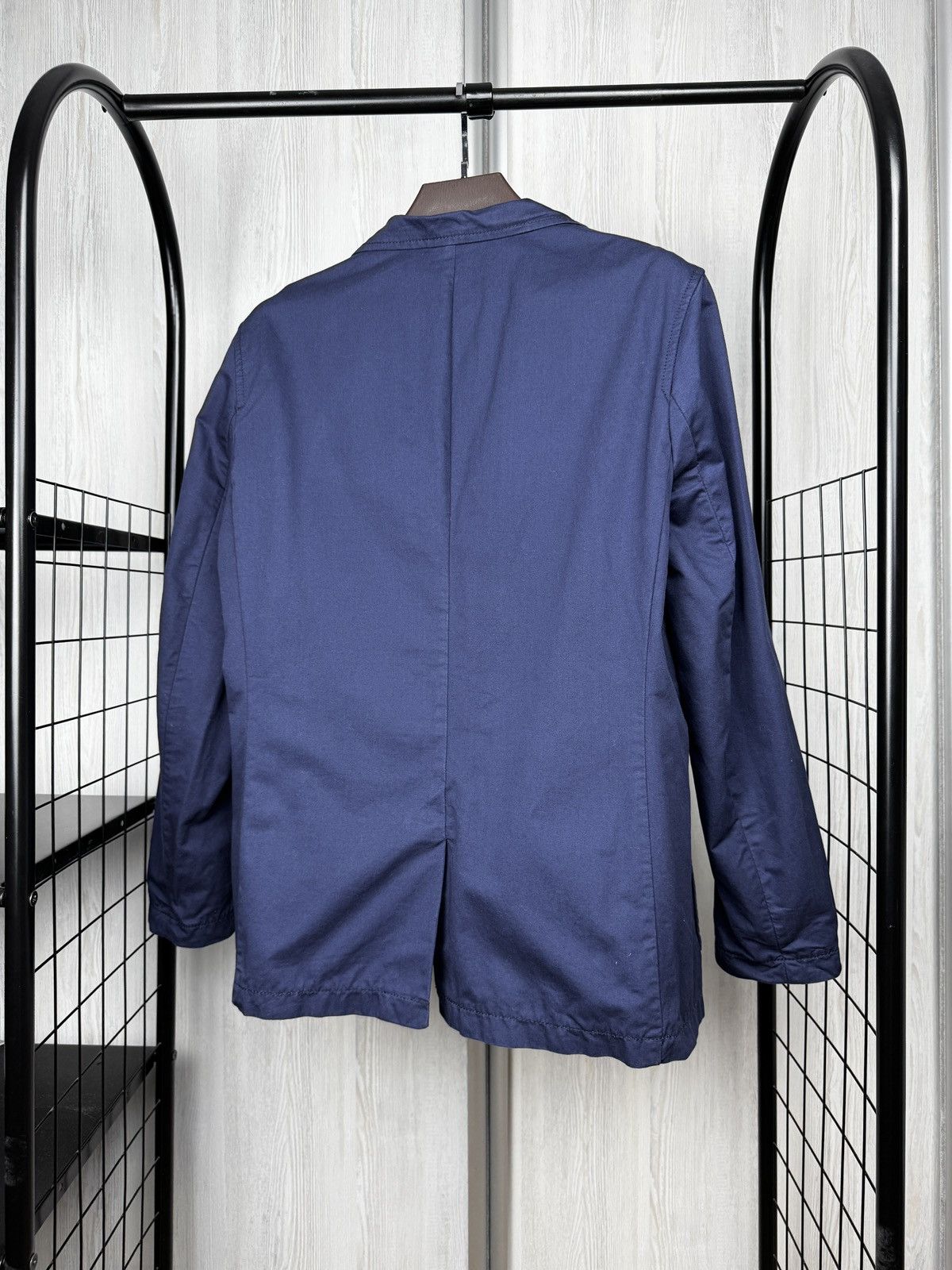 Jasper Conran Jasper Conran navy blue cotton half lined 2 buttons blazer Size 42R - 8 Thumbnail