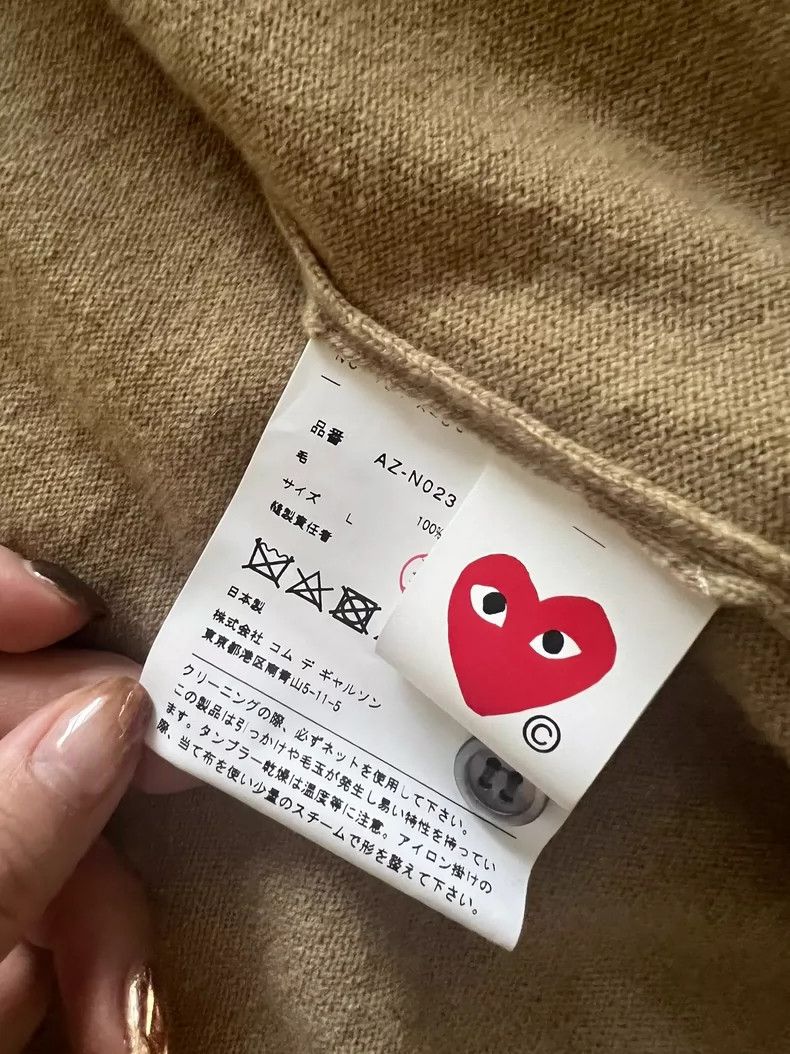 Comme des Garcons Comme Des Garcons Yellow Cardigan Round Neck Size L / US 10 / IT 46 - 6 Thumbnail
