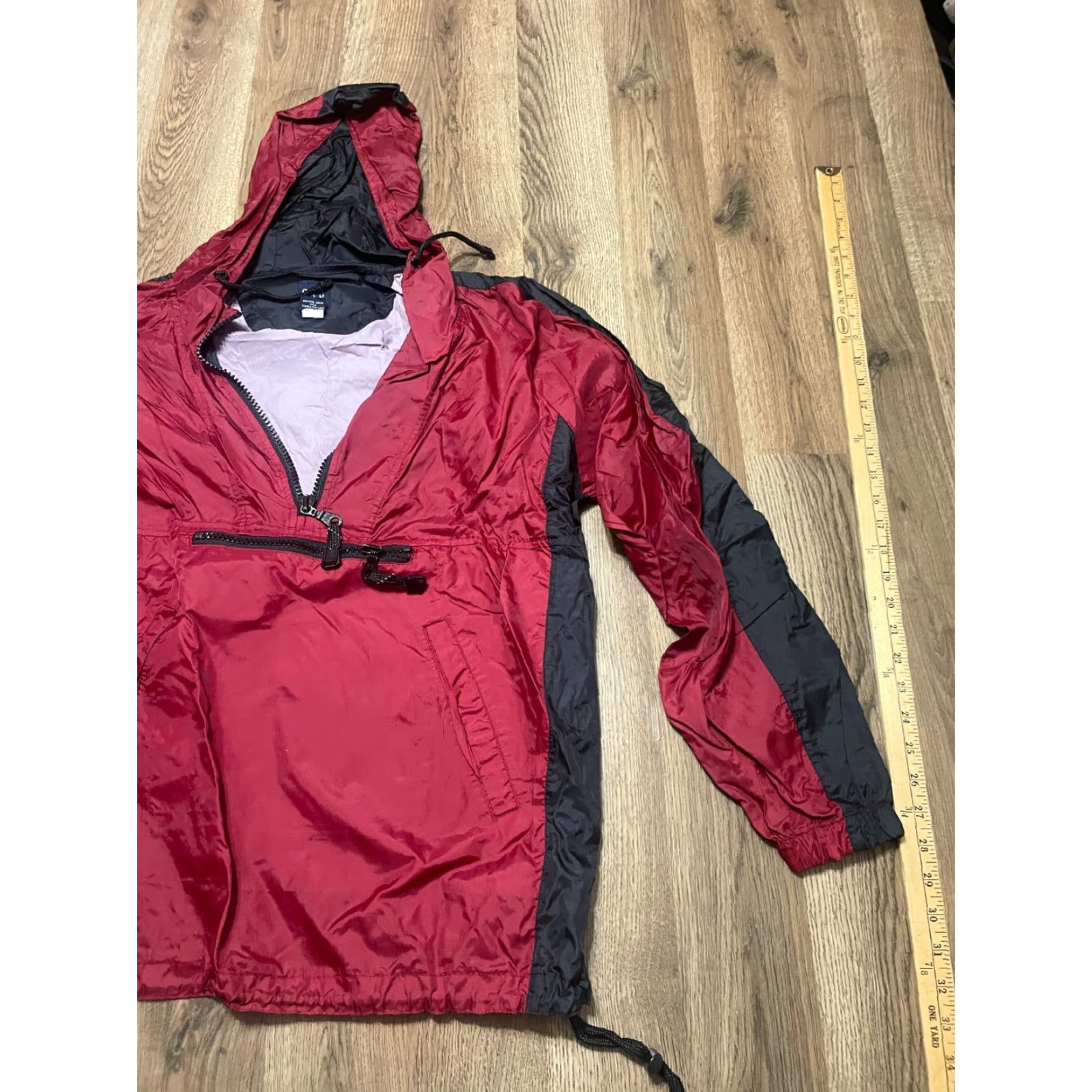 Gap GAP Jacket Men's M Black Red Windbreaker Pullover 1/4 Zip Regular Nylon Zippered Casual Size US M / EU 48-50 / 2 - 3 Thumbnail
