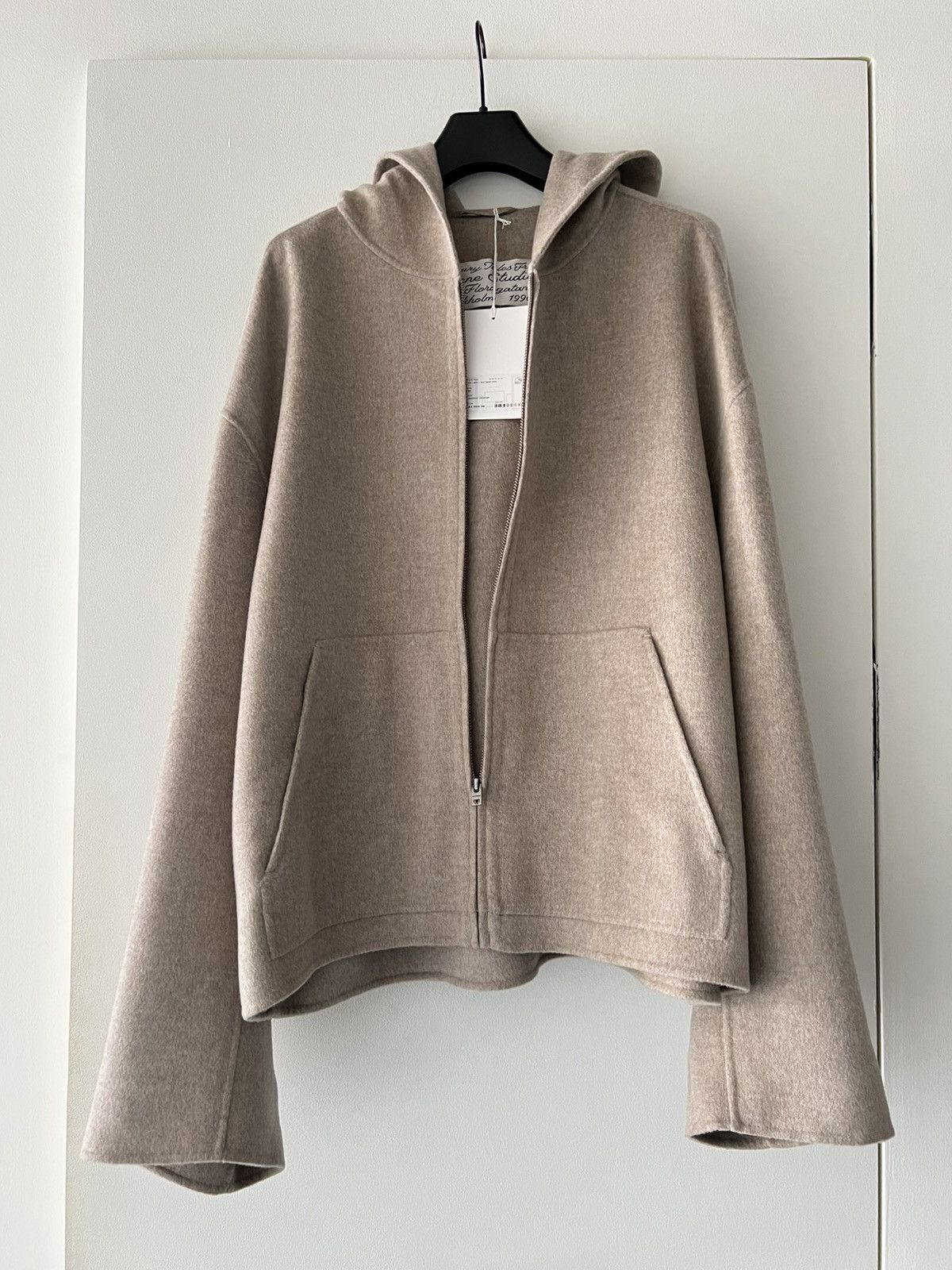 Acne Studios New Fall 25 Doveria Double-Faced Wool Cashmere Hooded Jacket Size US L / EU 52-54 / 3 - 4 Thumbnail