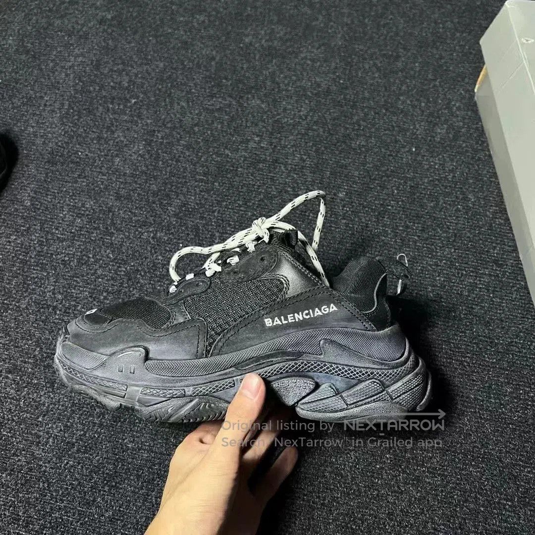 Balenciaga Balenciaga Triples Black Distressed. Size US 6 / IT 36 - 2 Thumbnail