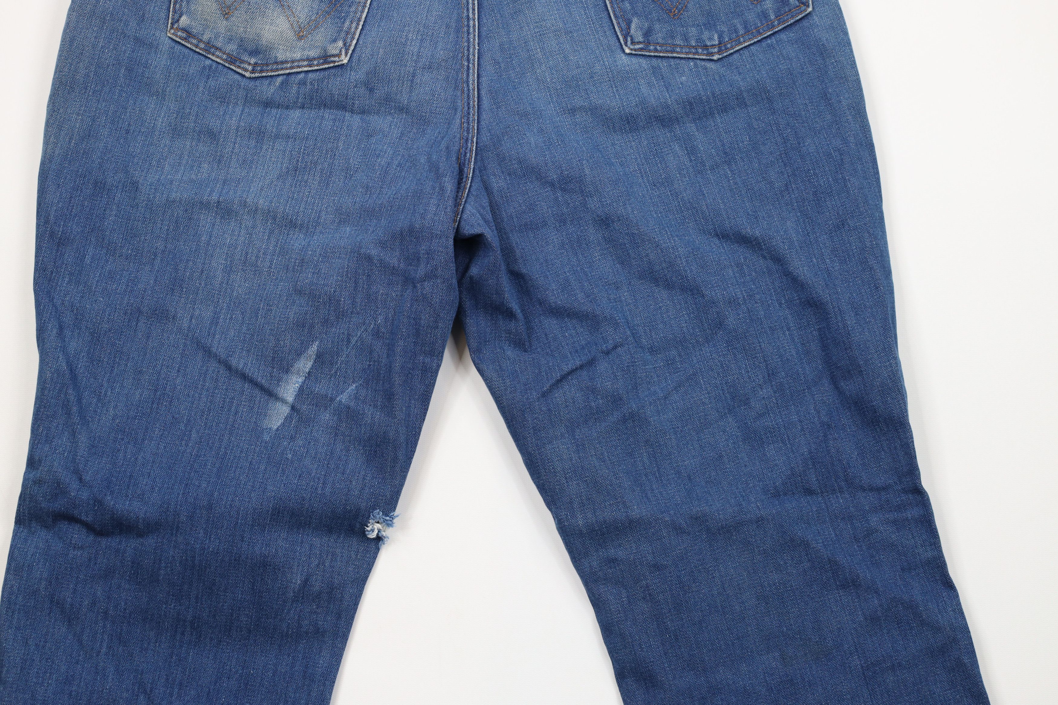 Vintage × Wrangler Vintage 70s Wrangler Wide Leg Bell Bottoms Denim Jeans USA Size US 36 / EU 52 - 13 Thumbnail