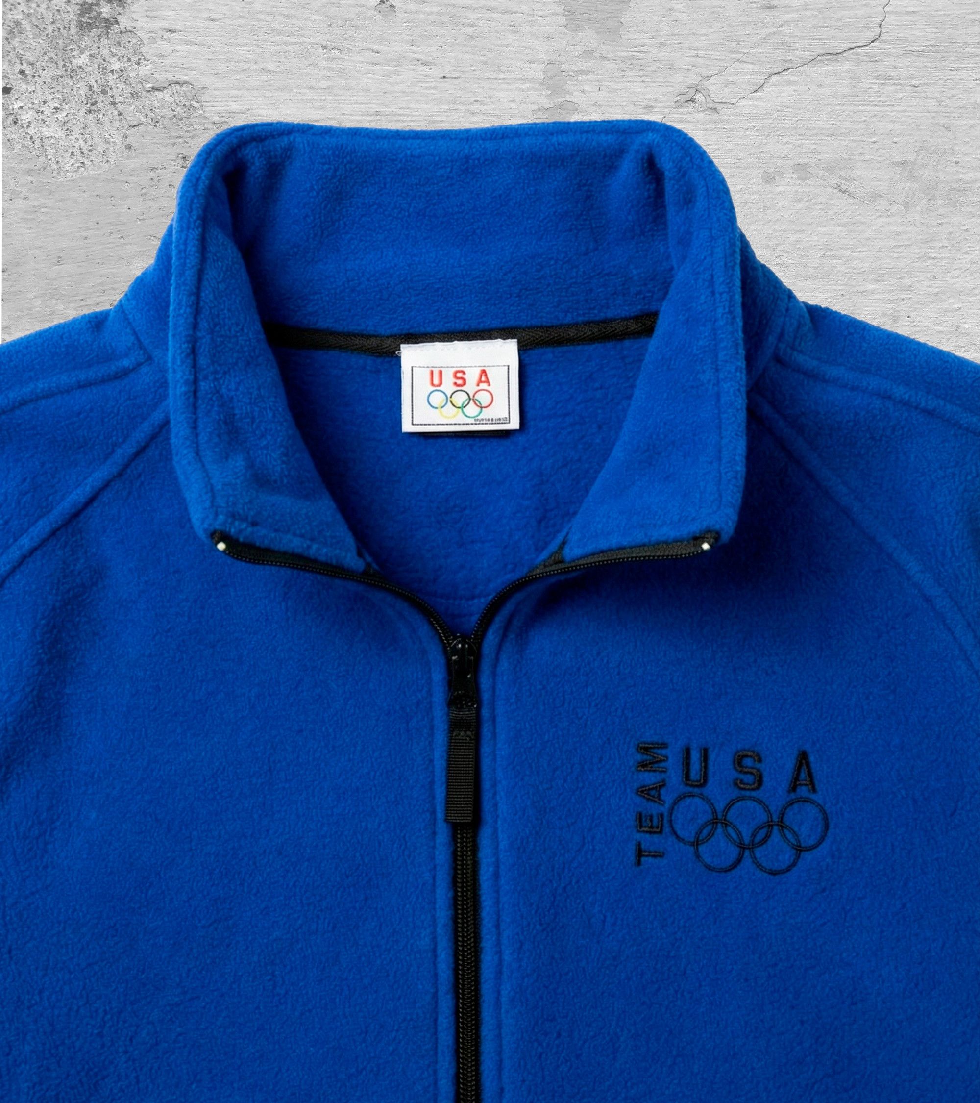 USA Olympics Vintage Team USA Olympics Fleece Jacket Blue Zip Up XL Size US XL / EU 56 / 4 - 2 Thumbnail