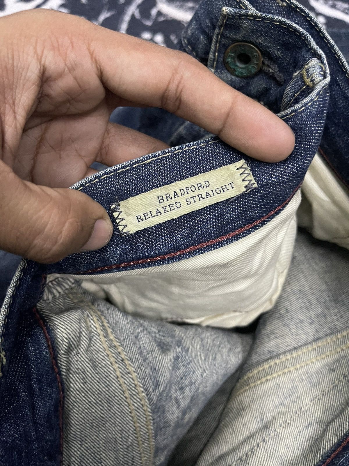 Japanese Brand 2000s PJC RALPH LAUREN DISTRESSED JEANS Size US 30 / EU 46 - 13 Thumbnail