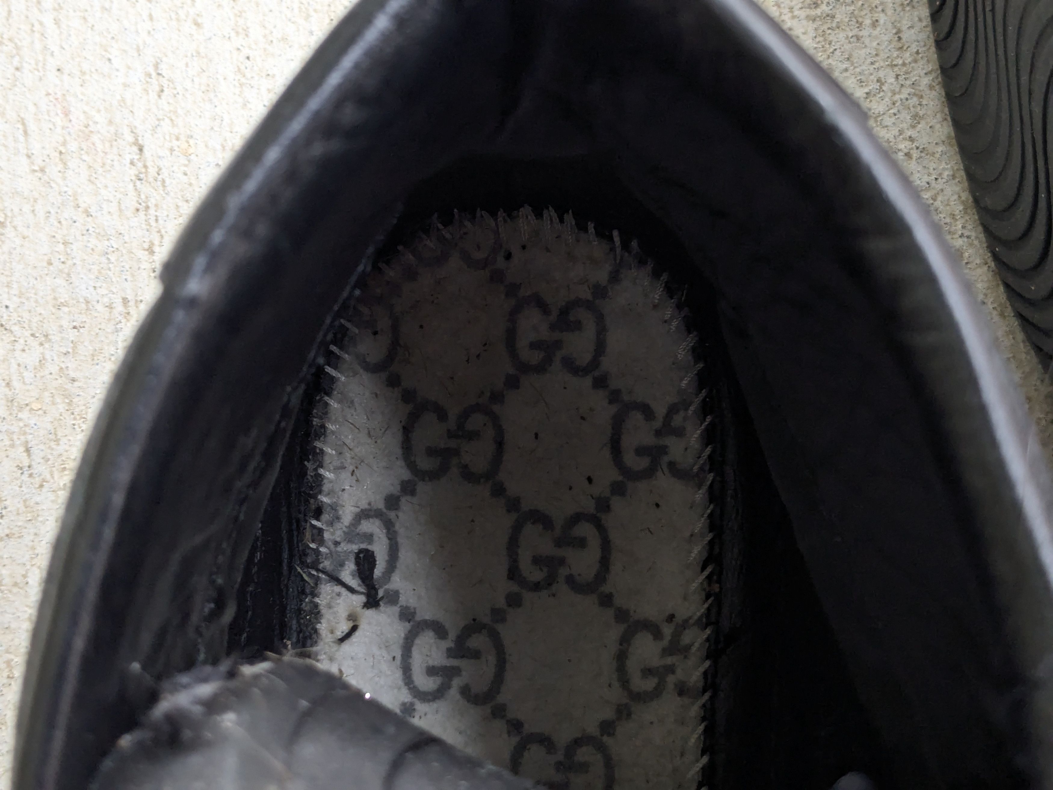 Gucci Gucci Sneakers Black Monogram High 10 Leather Canvas Size US 10 / EU 43 - 8 Thumbnail